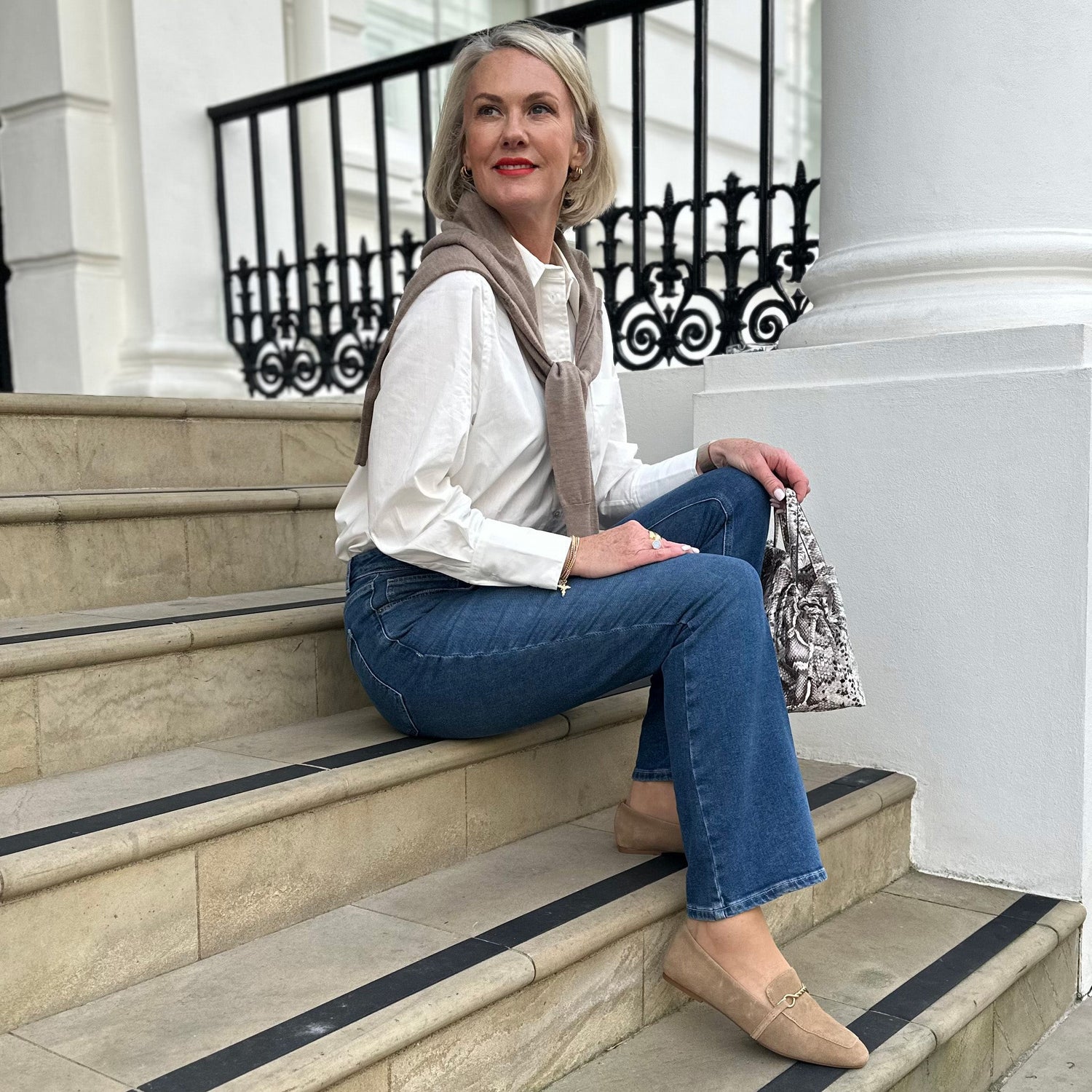 Biologische bootcut jeans - Atlantic