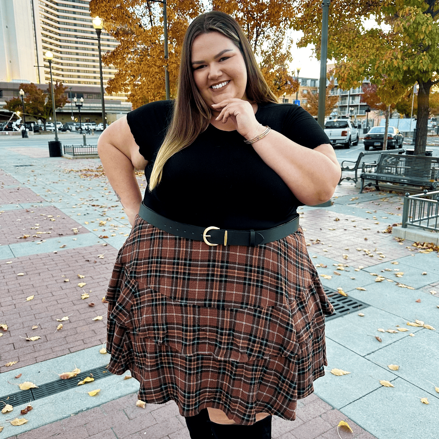 Vegan Leren Tailleriem - Goud