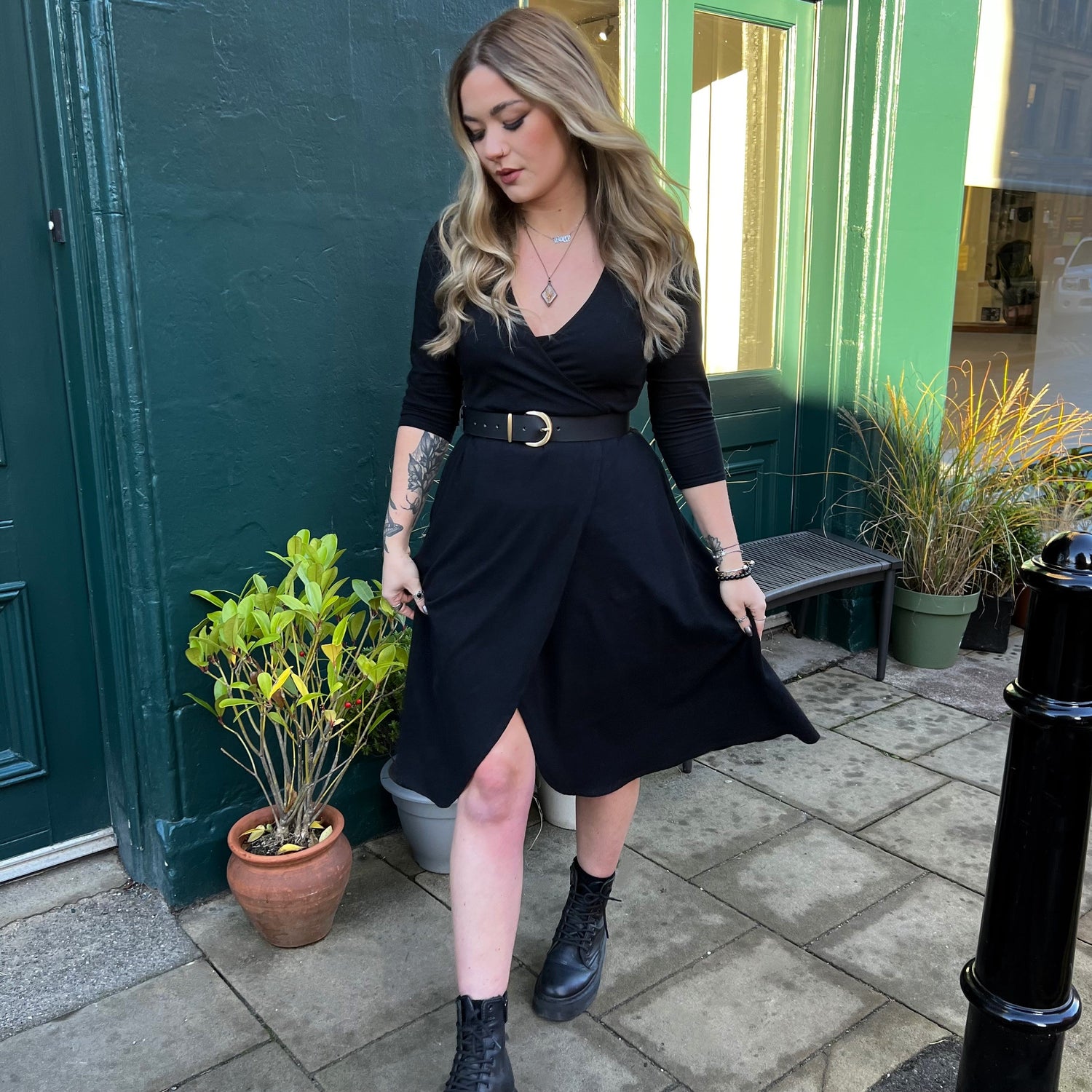 Vegan Leren Tailleriem - Goud