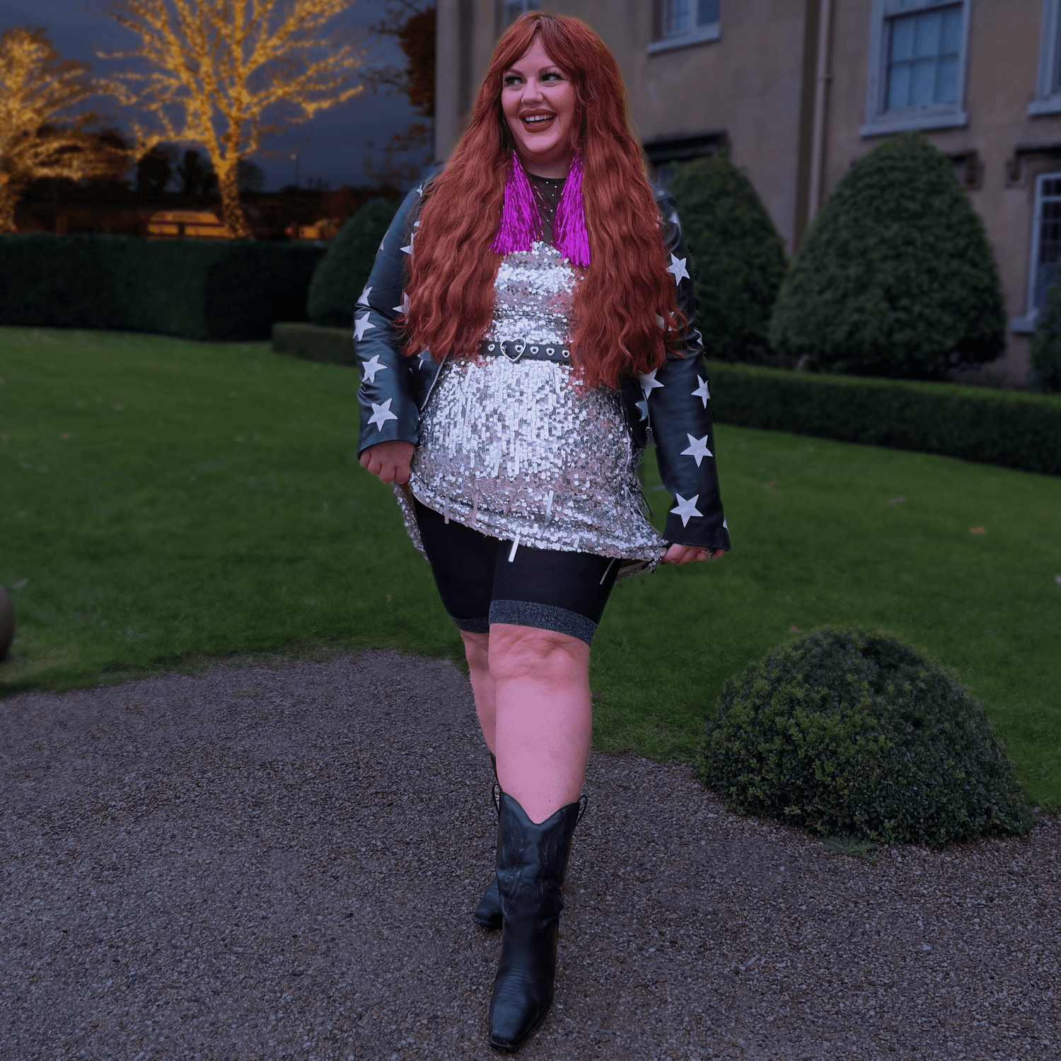 Stay Cool Chub Rub Lurex Short - Zwart