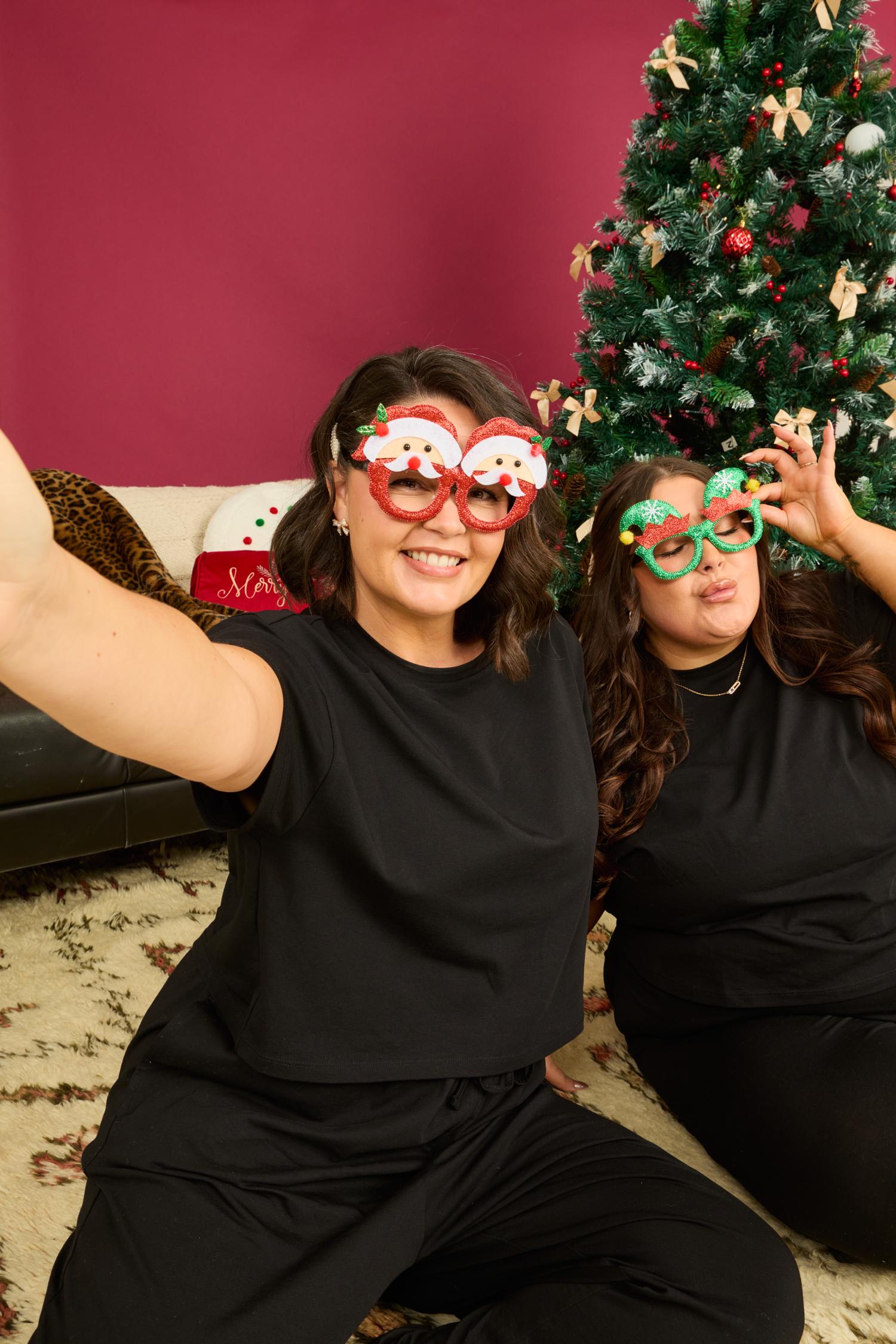 PJ Boxy Tee van biologisch katoen - Effen Zwart