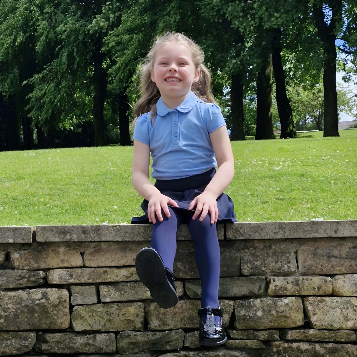 Katoenen kindermaillot - Navy