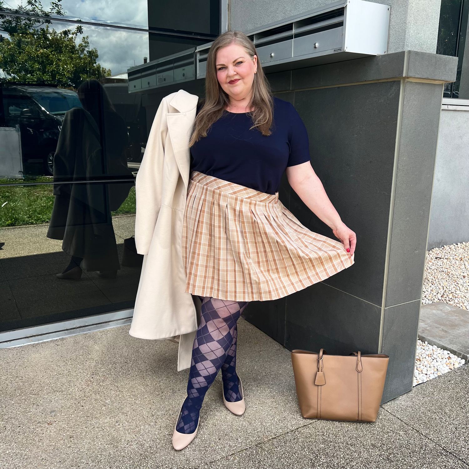 Diamanten panty - Navy