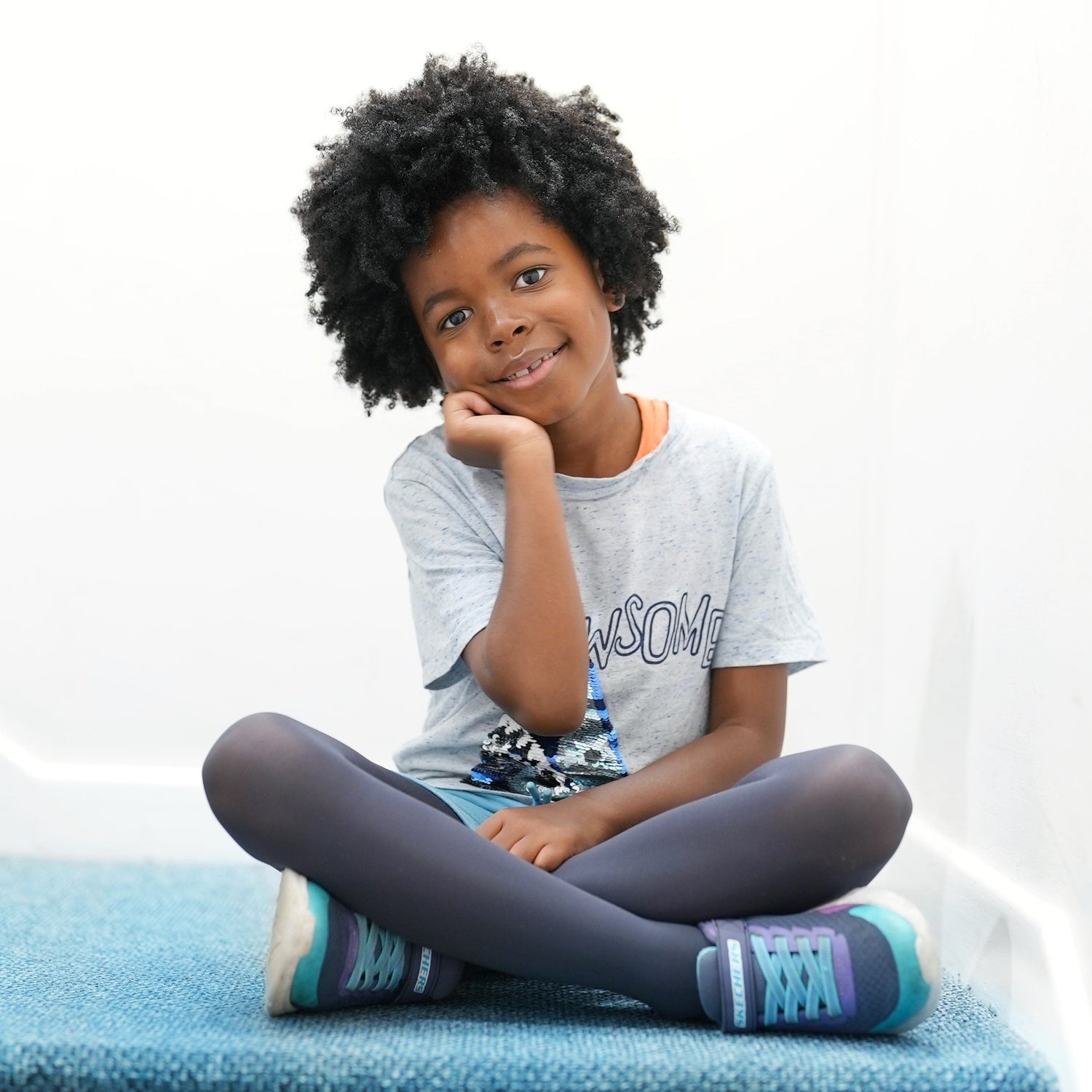 Kindermaillot - Leigrijs