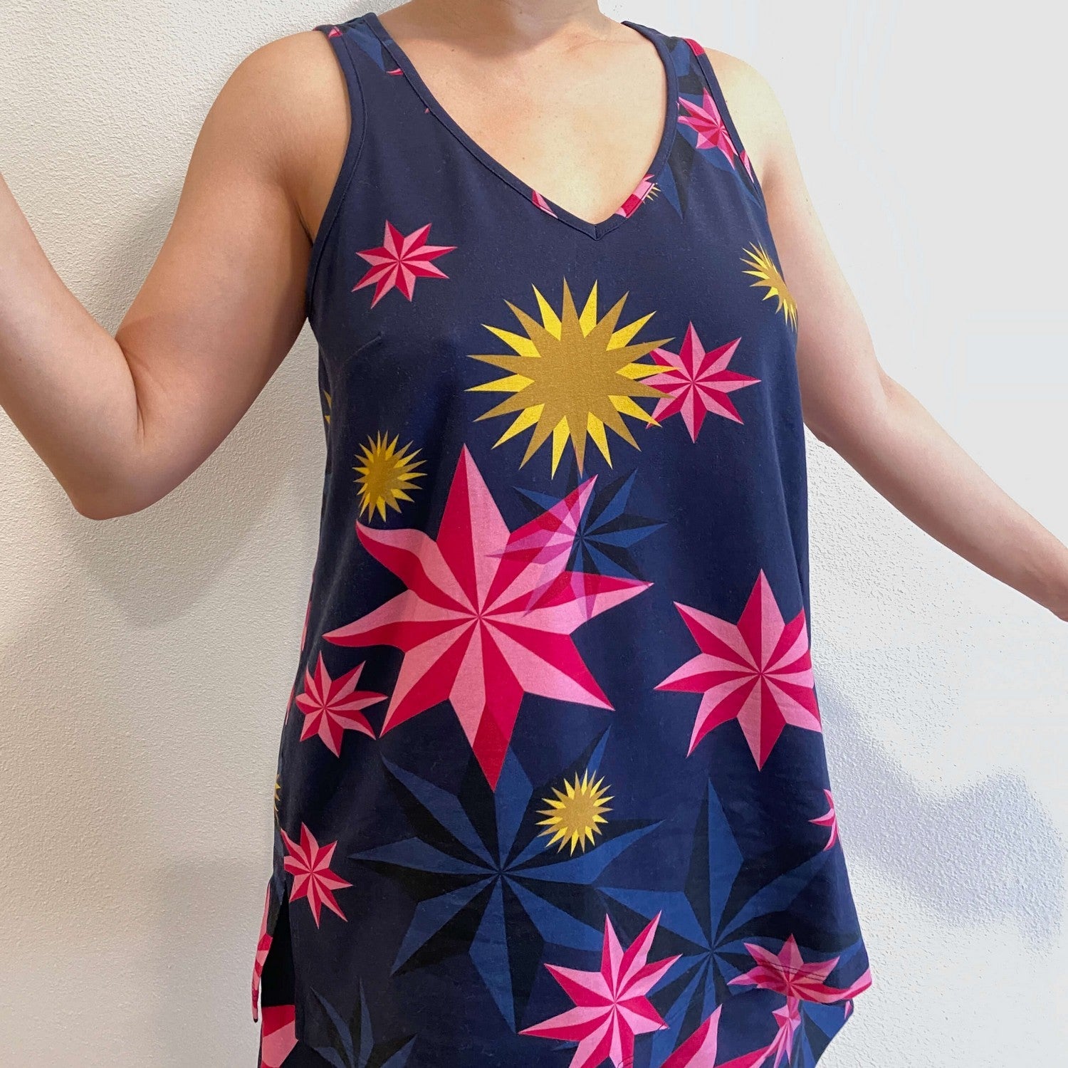 Biologisch Katoenen Pyjama Top - Sterren