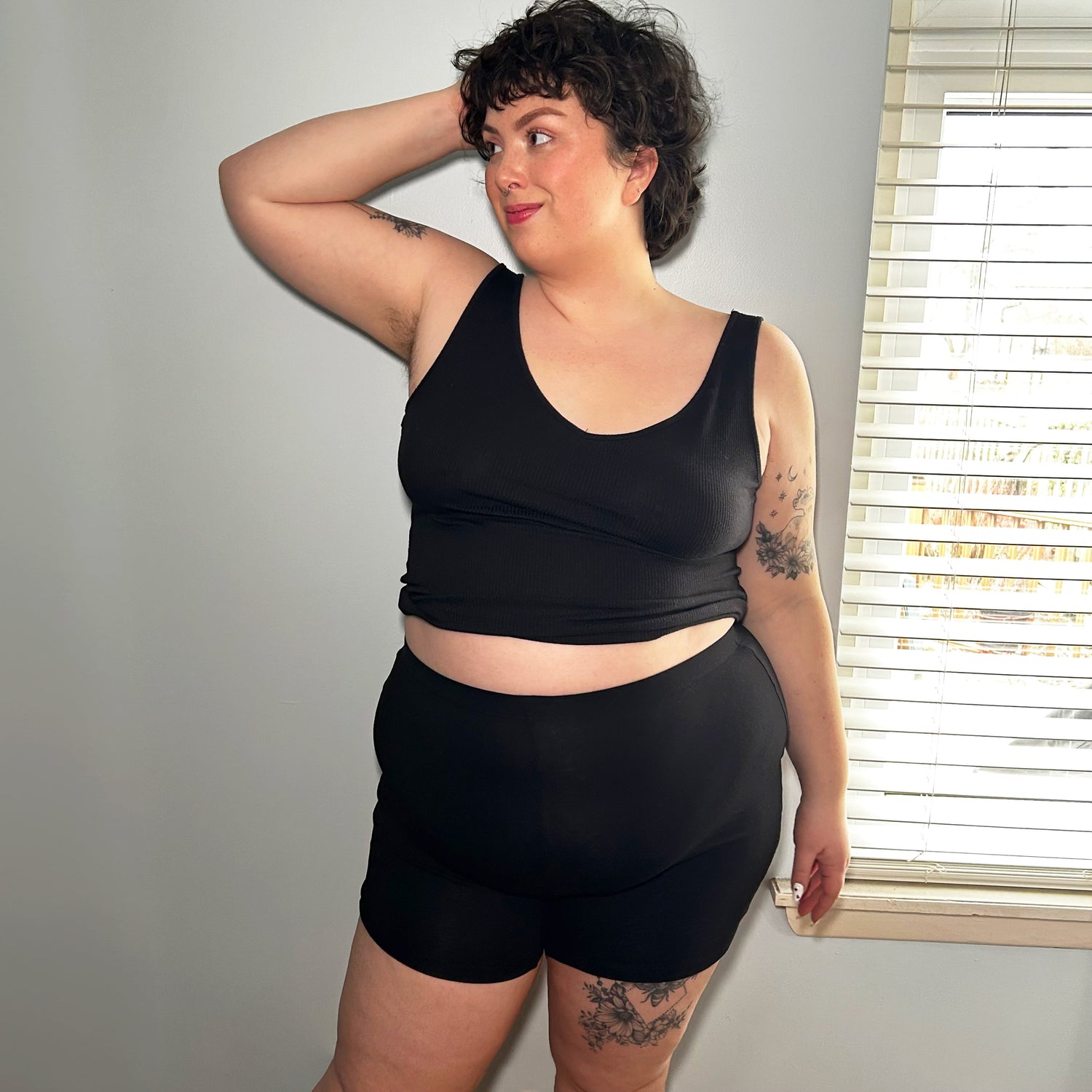 Organic Katoenen Femme Boxer Shorts - Zwart