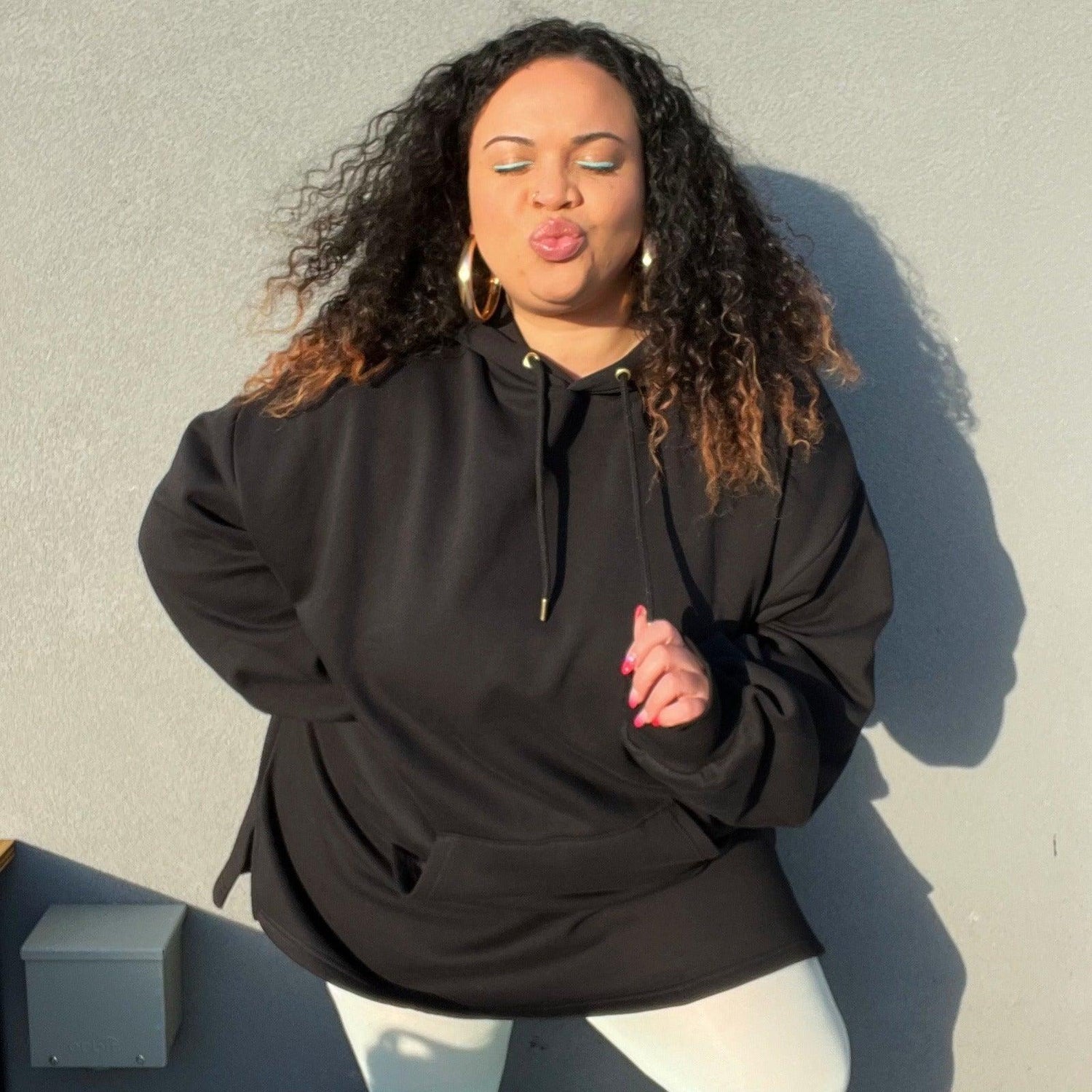 Organic katoenen lange hoodie