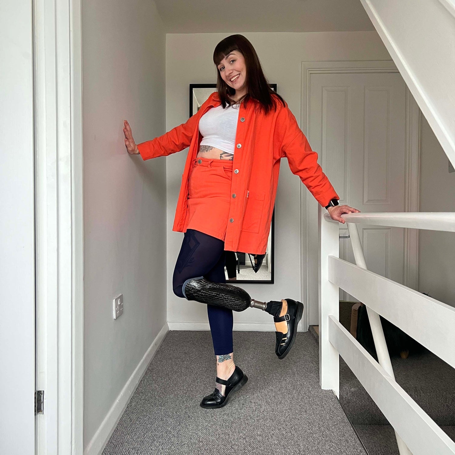 Rajstopy bez stóp - granatowe