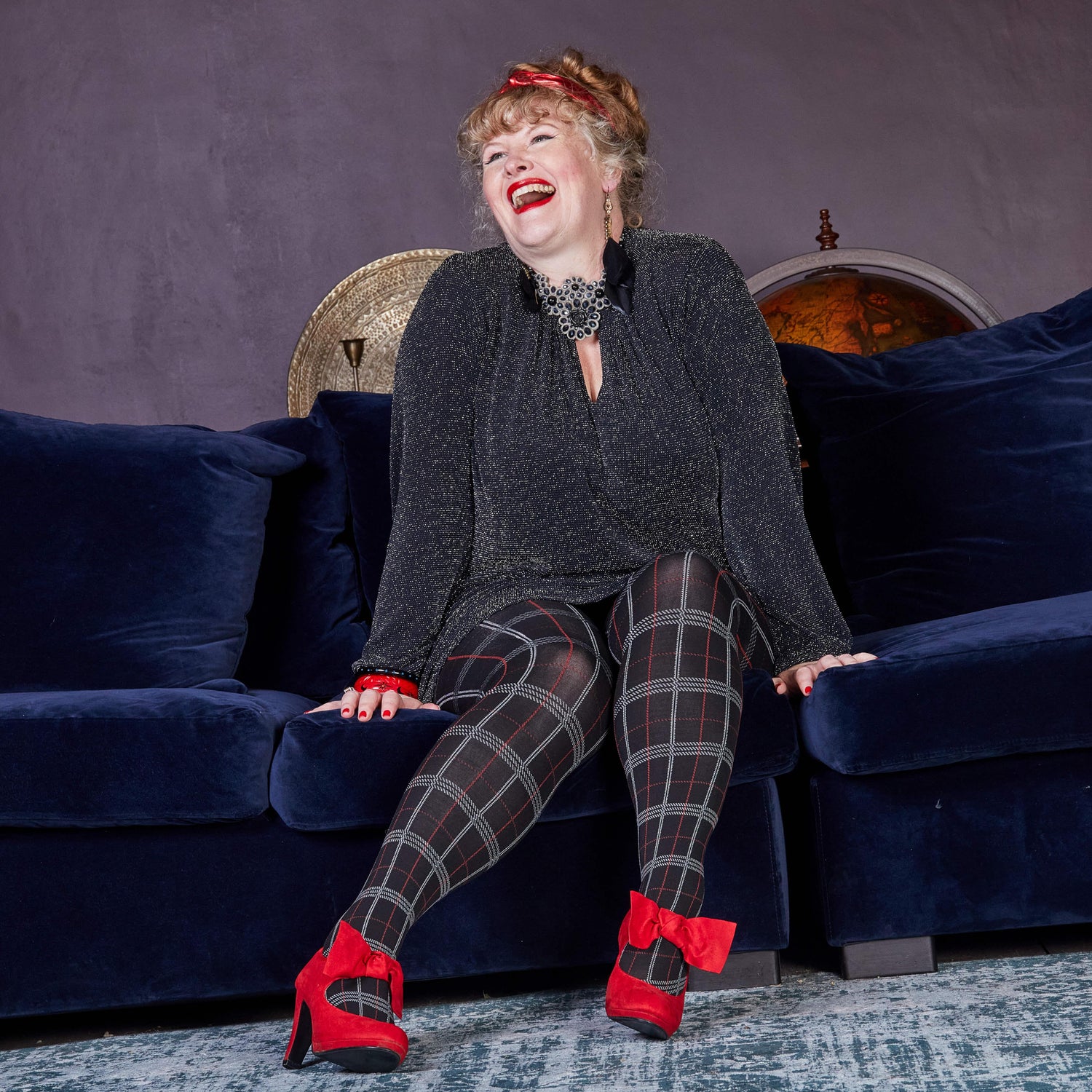 Rajstopy w kratę - Haggis