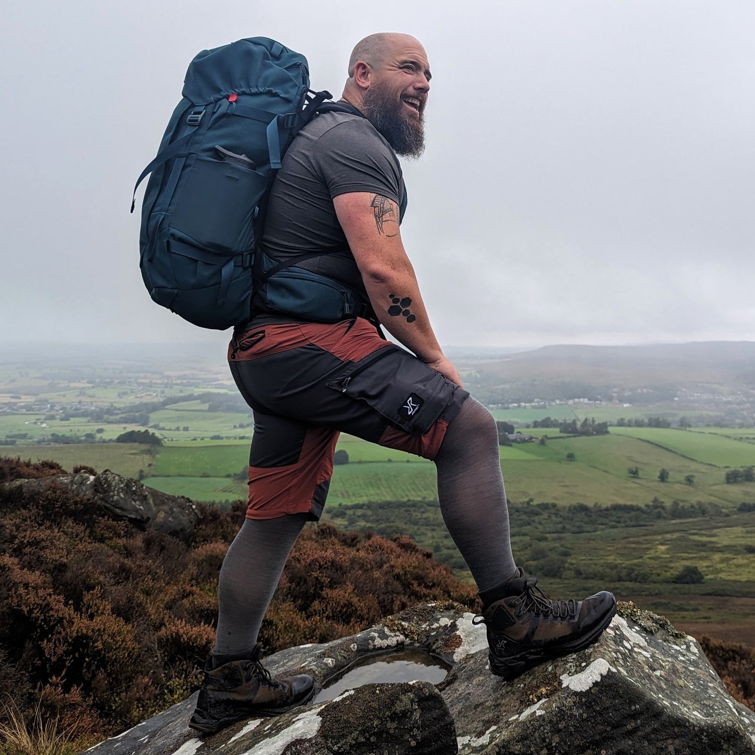 Rajstopy z wełny merynosów - Silver Lining - Snag