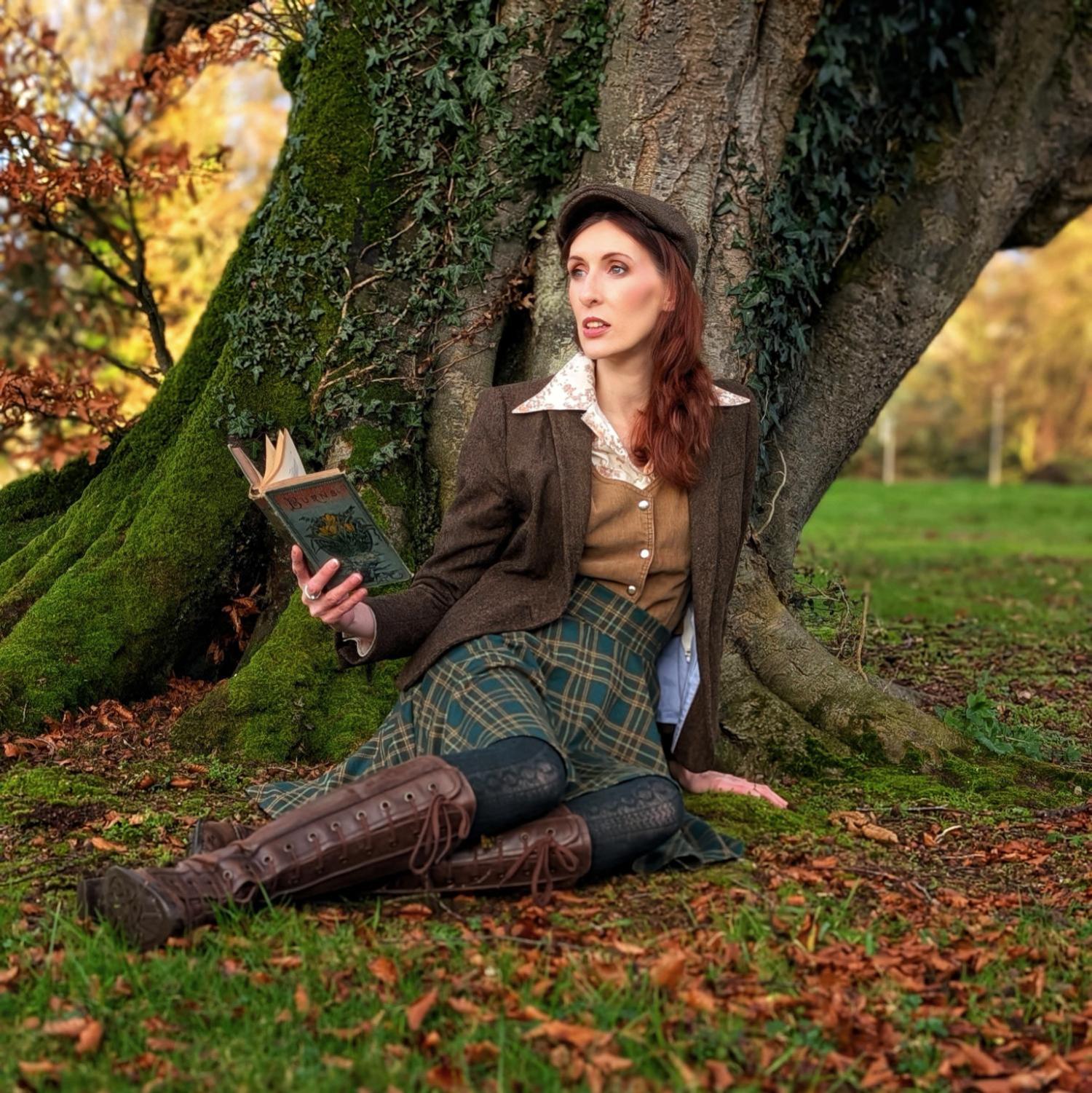 Spódnica w kratę z rozkloszowanym dołem – Glenfern