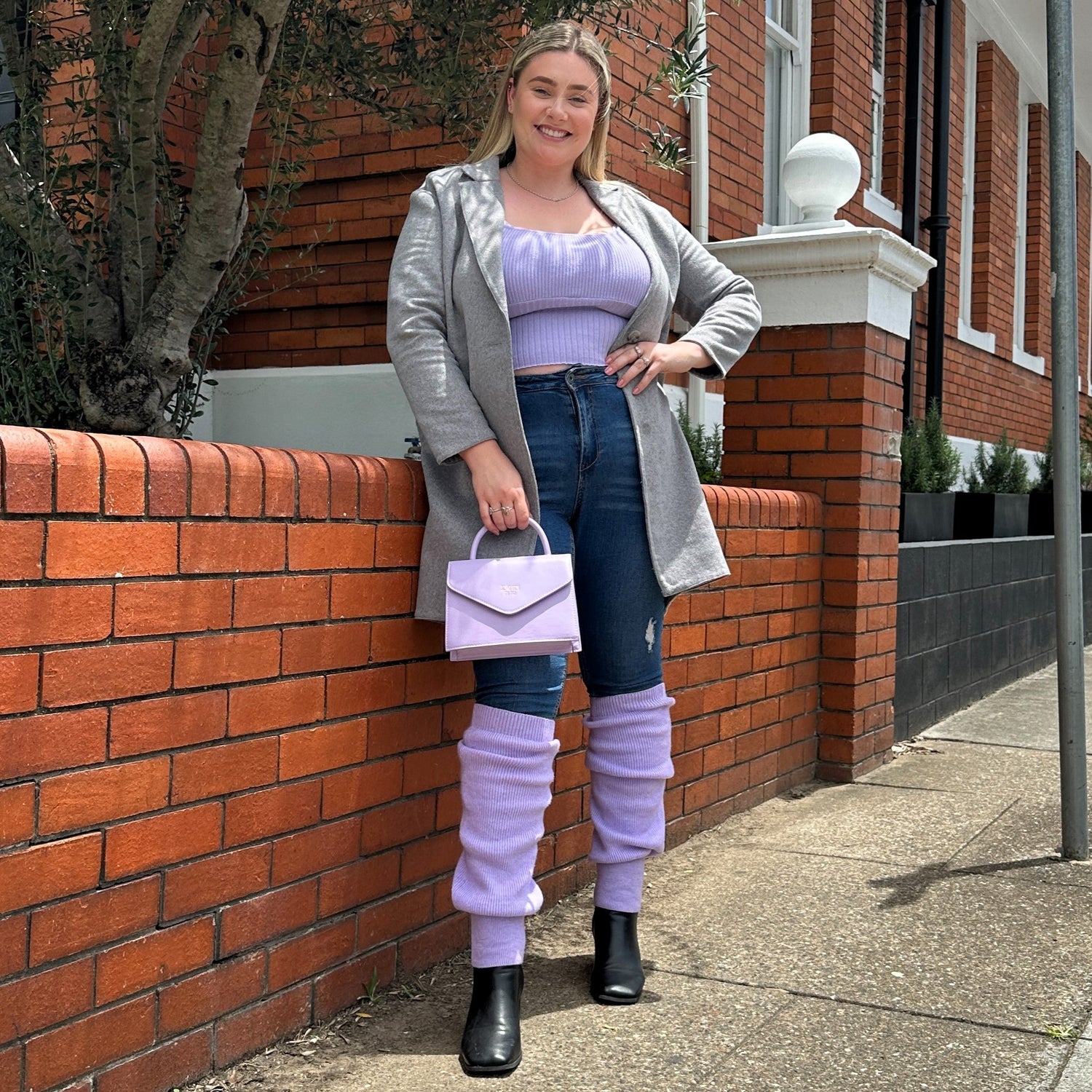 Ocieplacze na nogi - Periwinkle