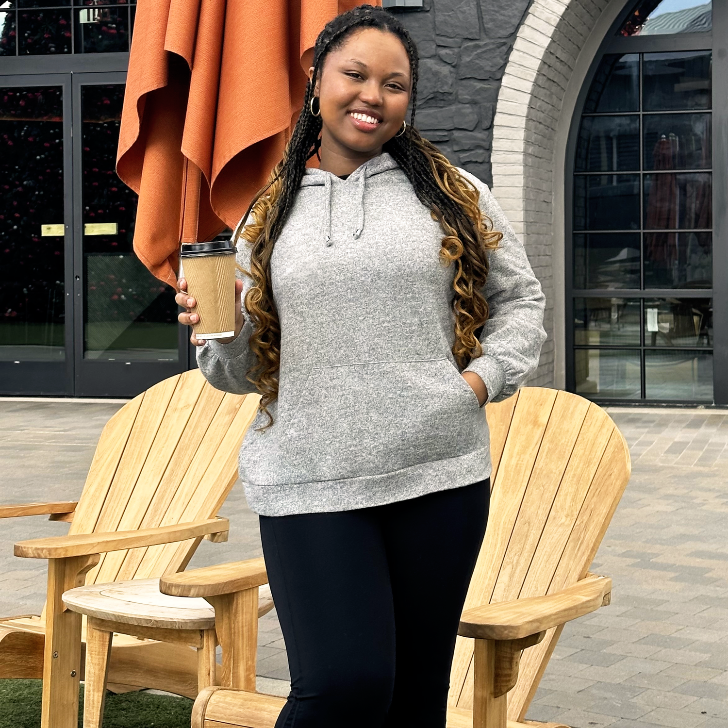 Bluza z kapturem - Grey Marl