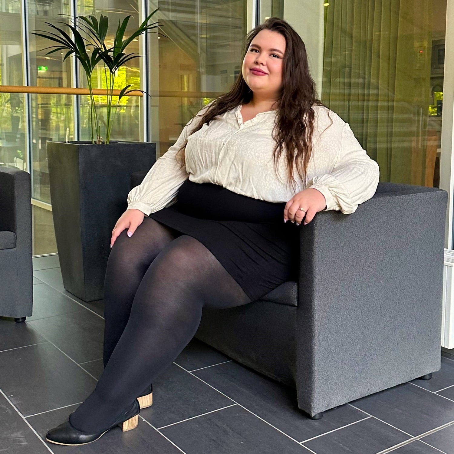 Rajstopy uciskowe Huggy Light - czarne