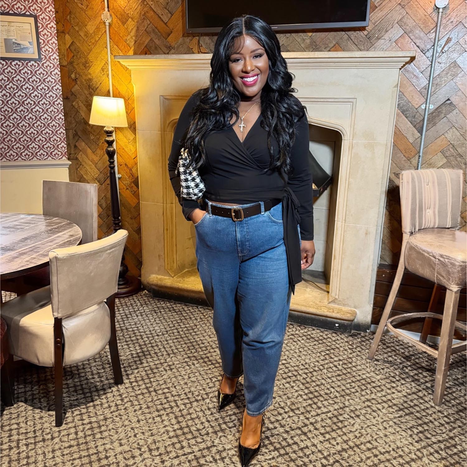 Top z bawełny organicznej - czarny