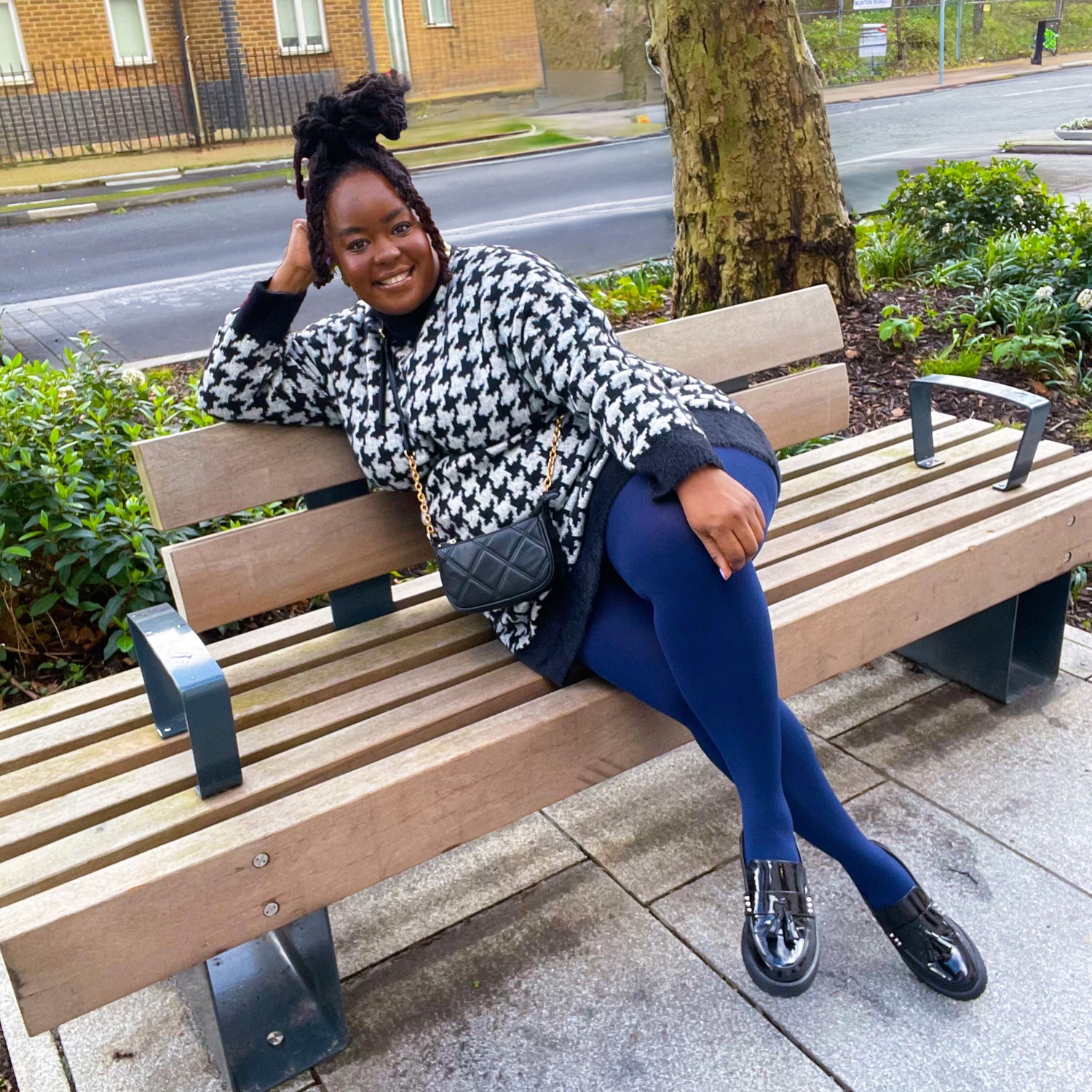 Rajstopy uciskowe Huggy Light - granatowe