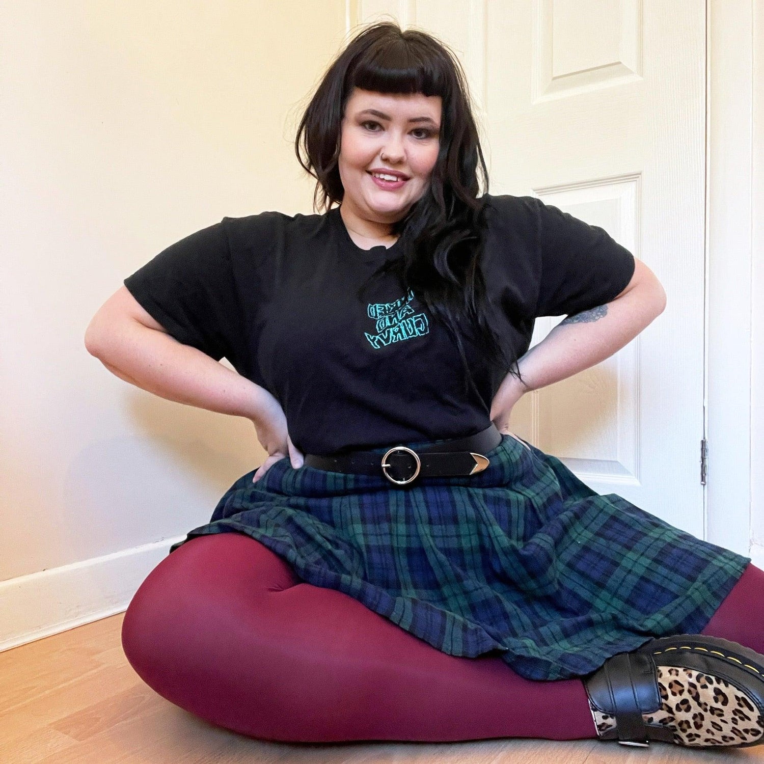 Rajstopy 80 den - bordowe - Snag