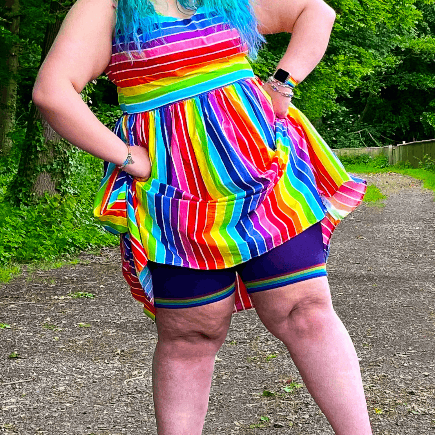 Spodenki Stay Cool Chub Rub Shorts - Pride - Human Nature