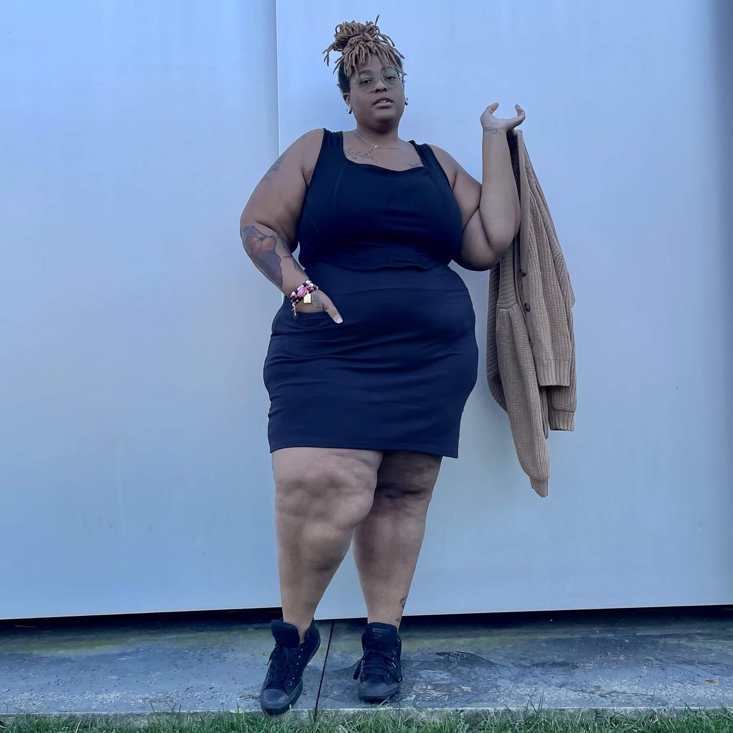 Mini spódniczka - granatowa