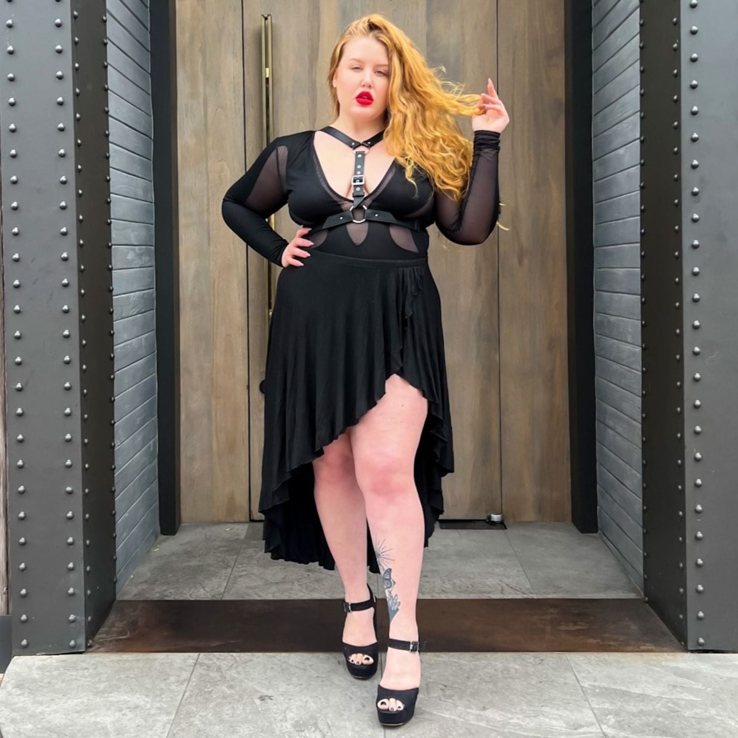 Arnês de corpo com anel em O