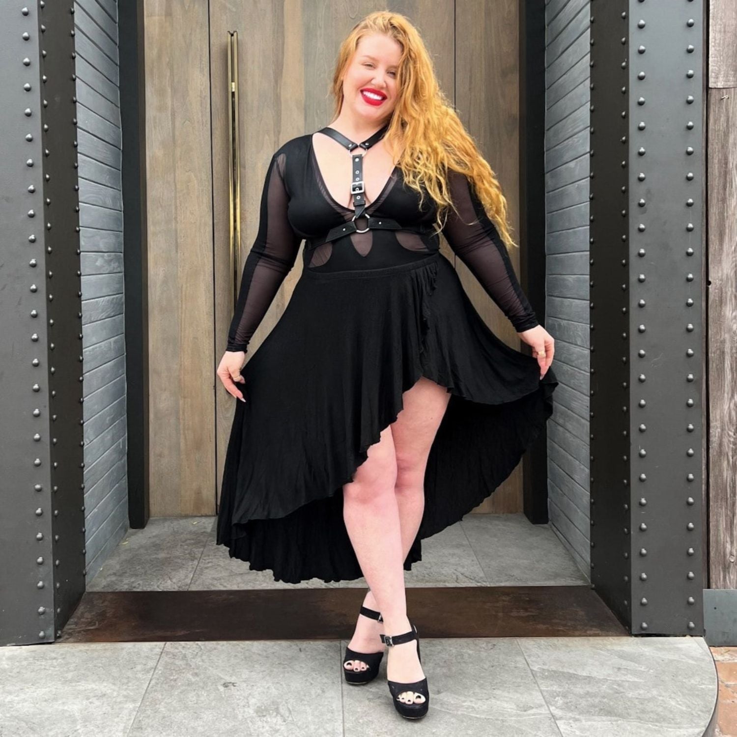 Arnês de corpo com anel em O