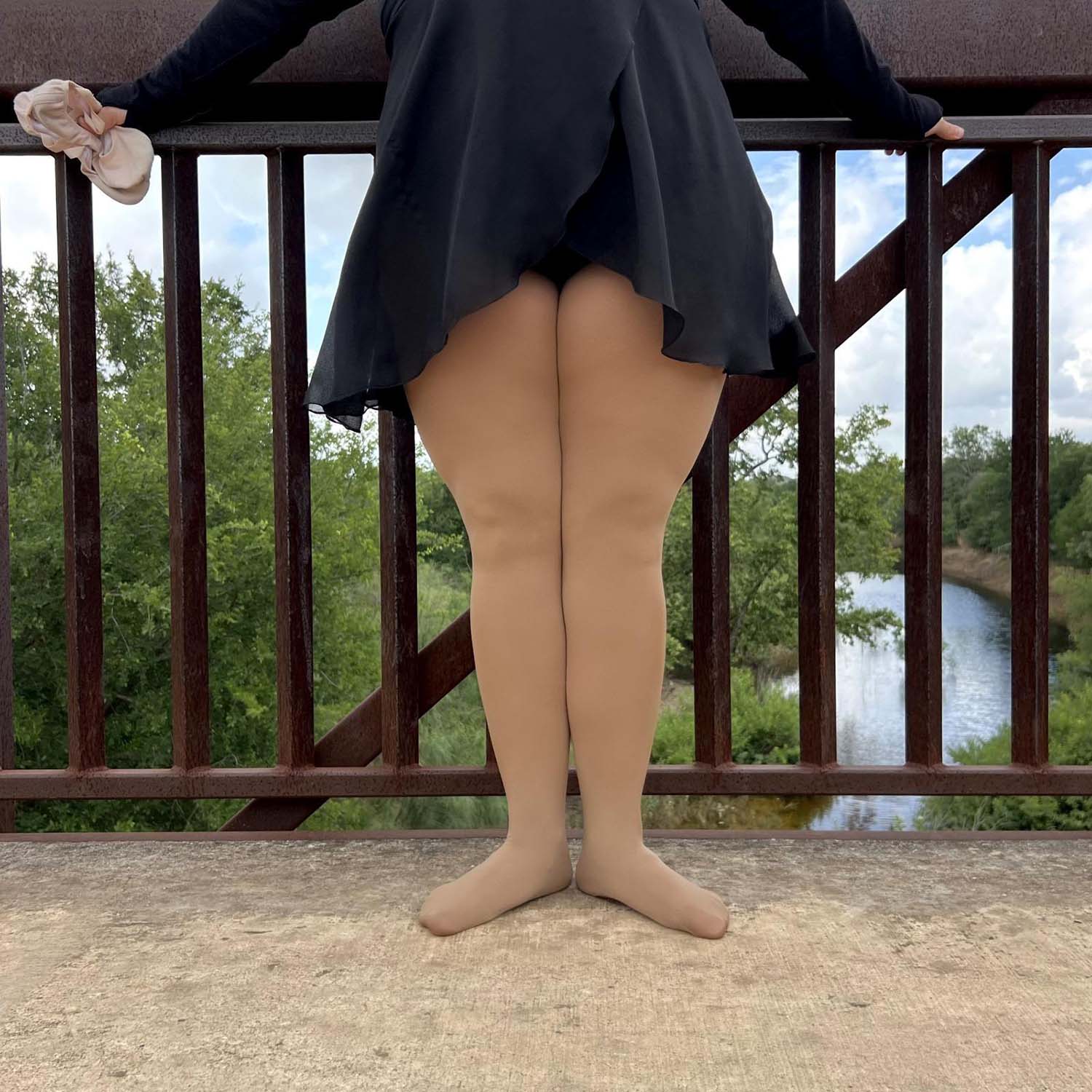 Collants de dança convertíveis - Caramel Latte