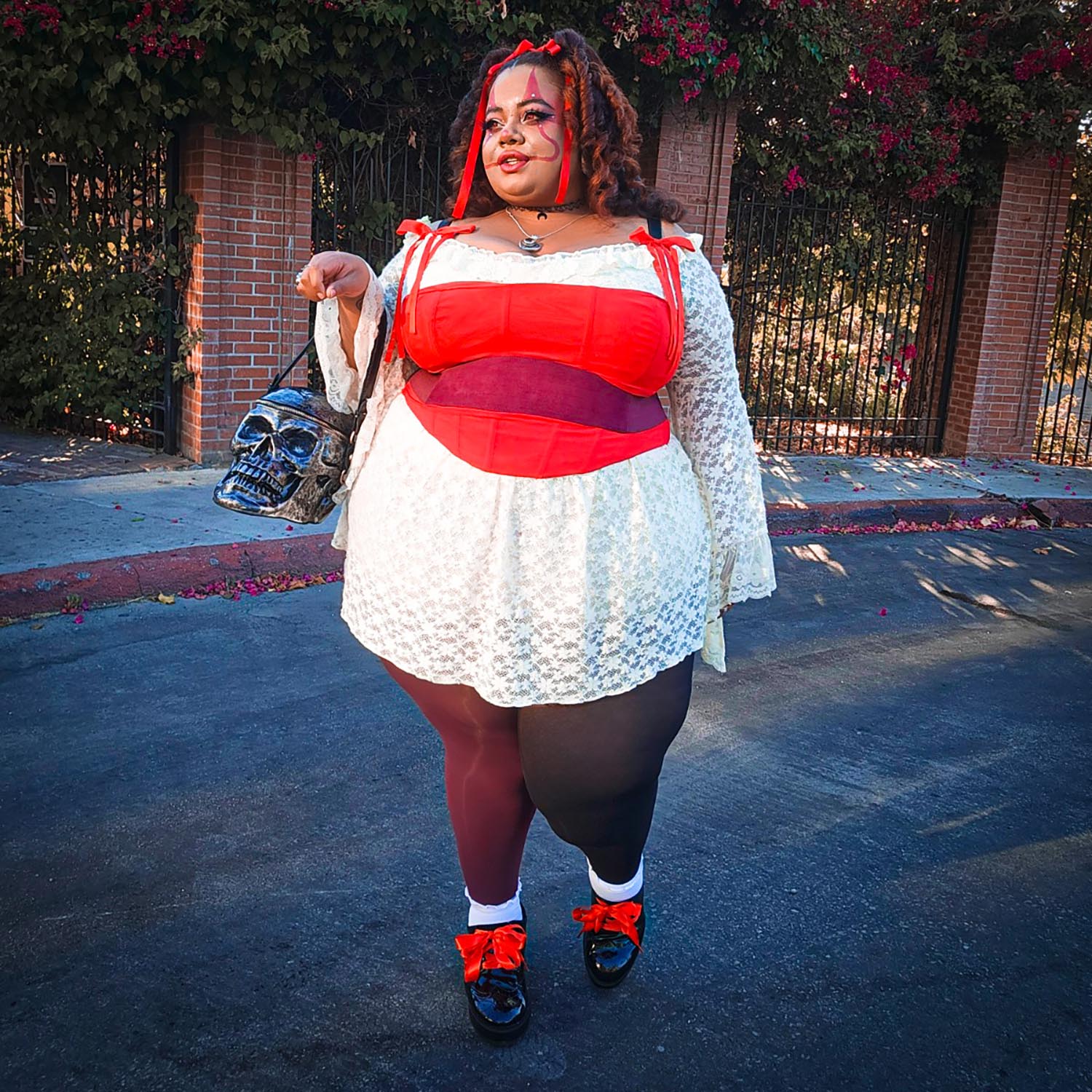 Collants Duo - Crimson Shadow