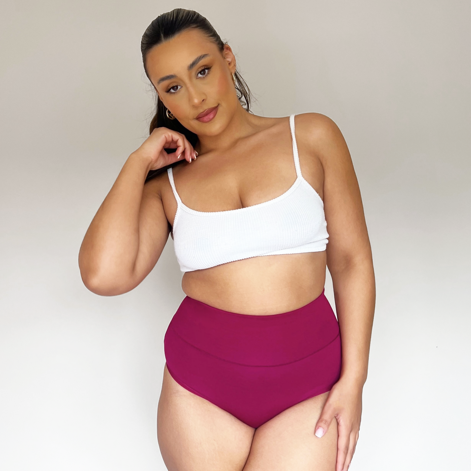 Cuecas de algodão orgânico - Raspberry Pie