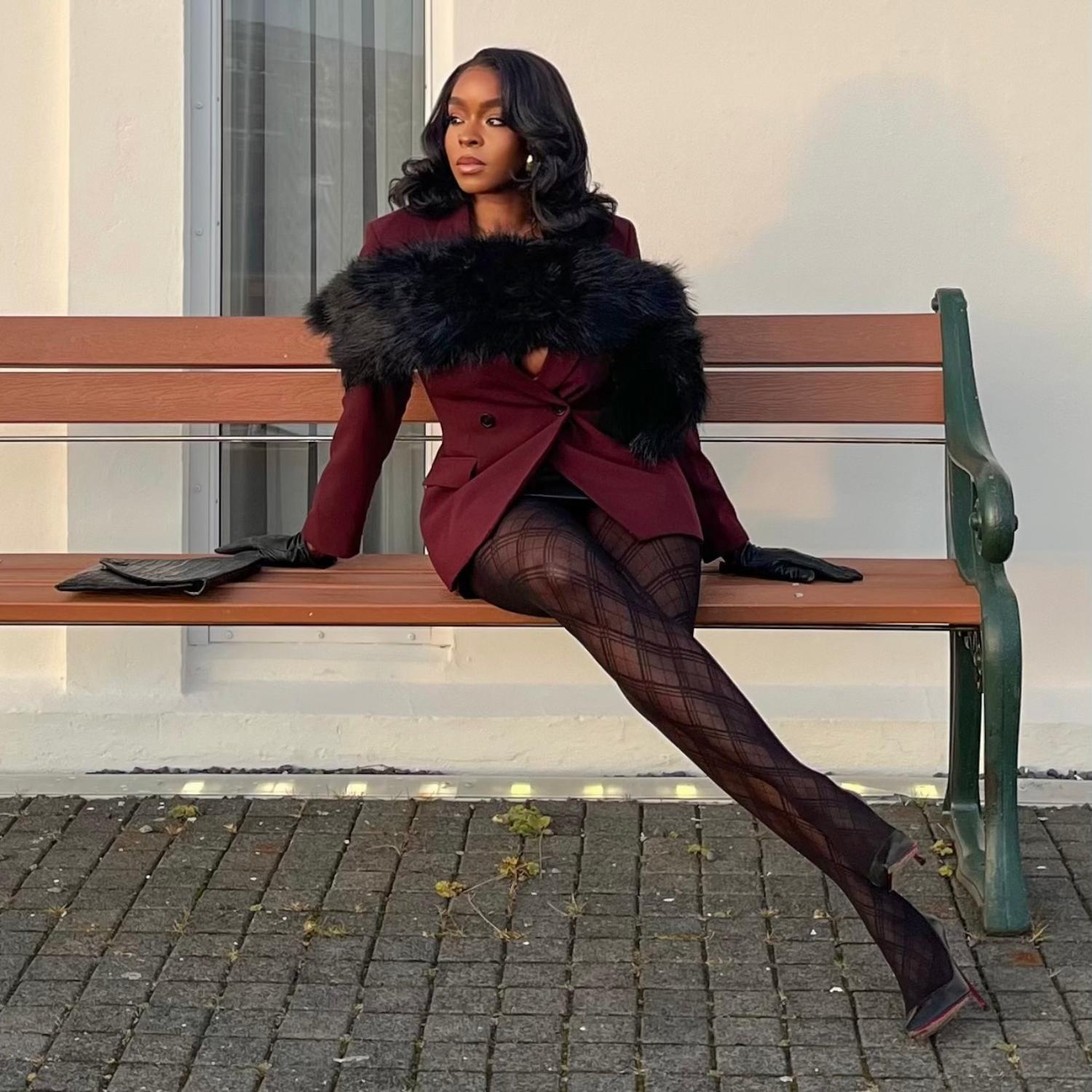 Collants de Natal - Xadrez da meia-noite