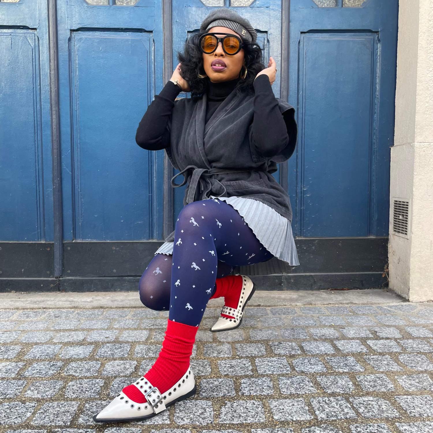 Meias opacas 80 denier - Dinky Horses