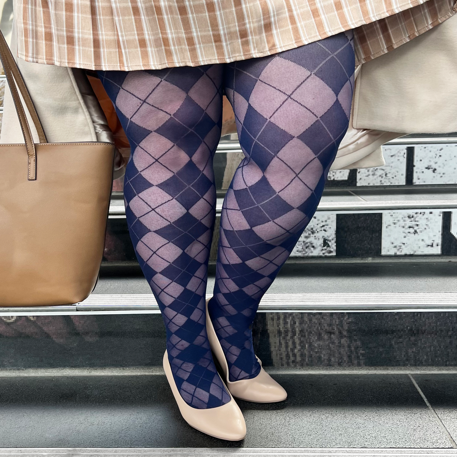 Collants diamantados - Marinha