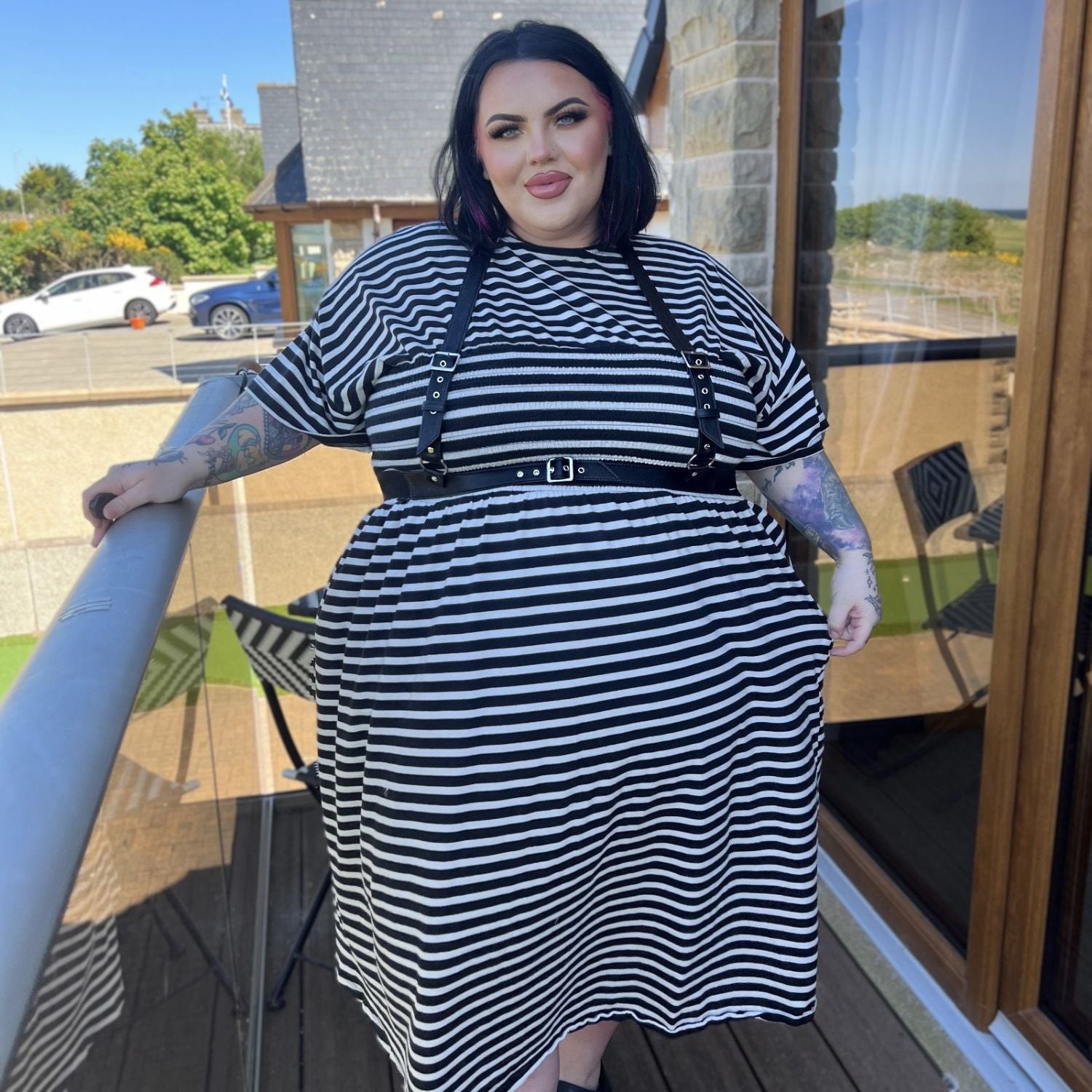 Arnês de corpo com anel em O