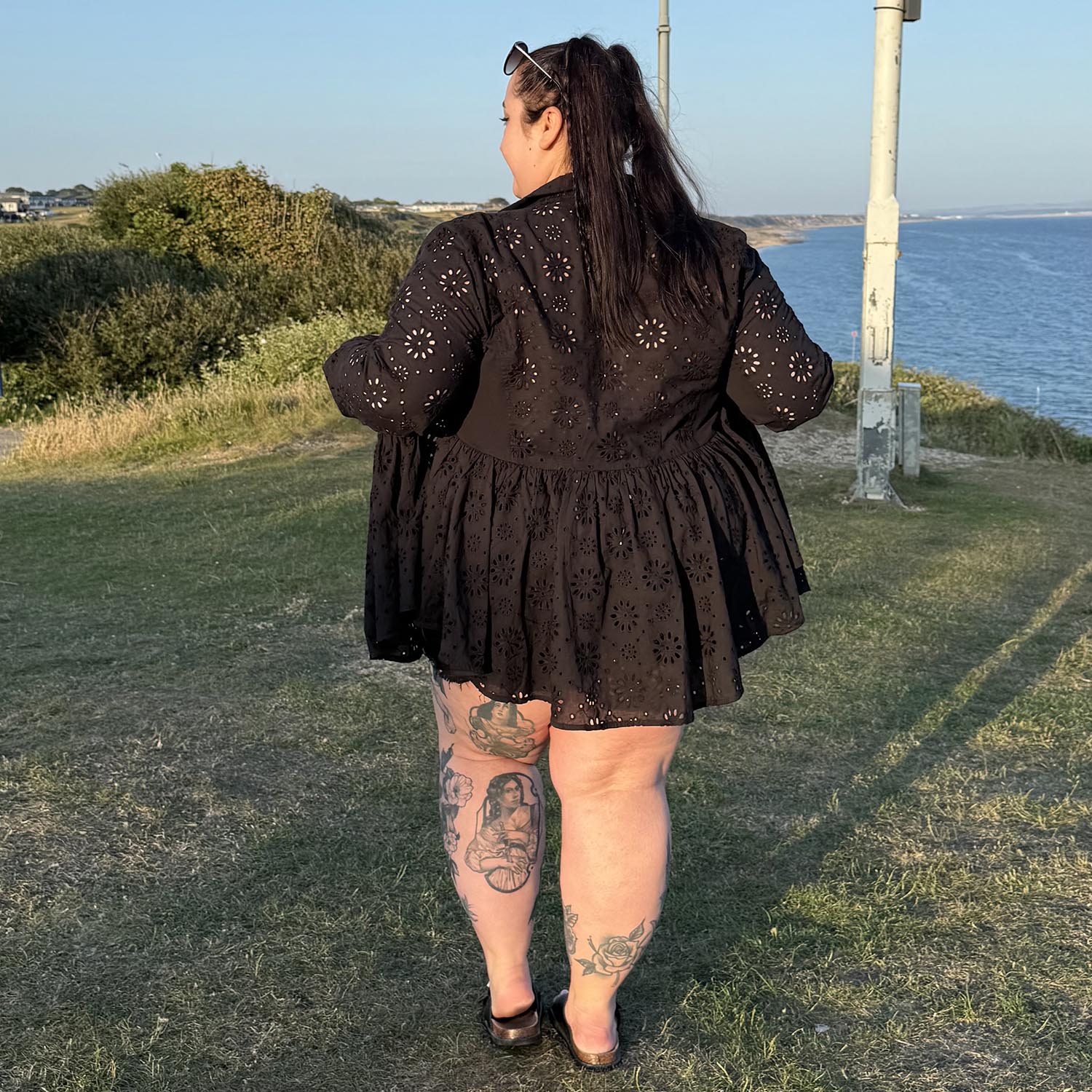 Camisa Broderie Anglaise - Preto