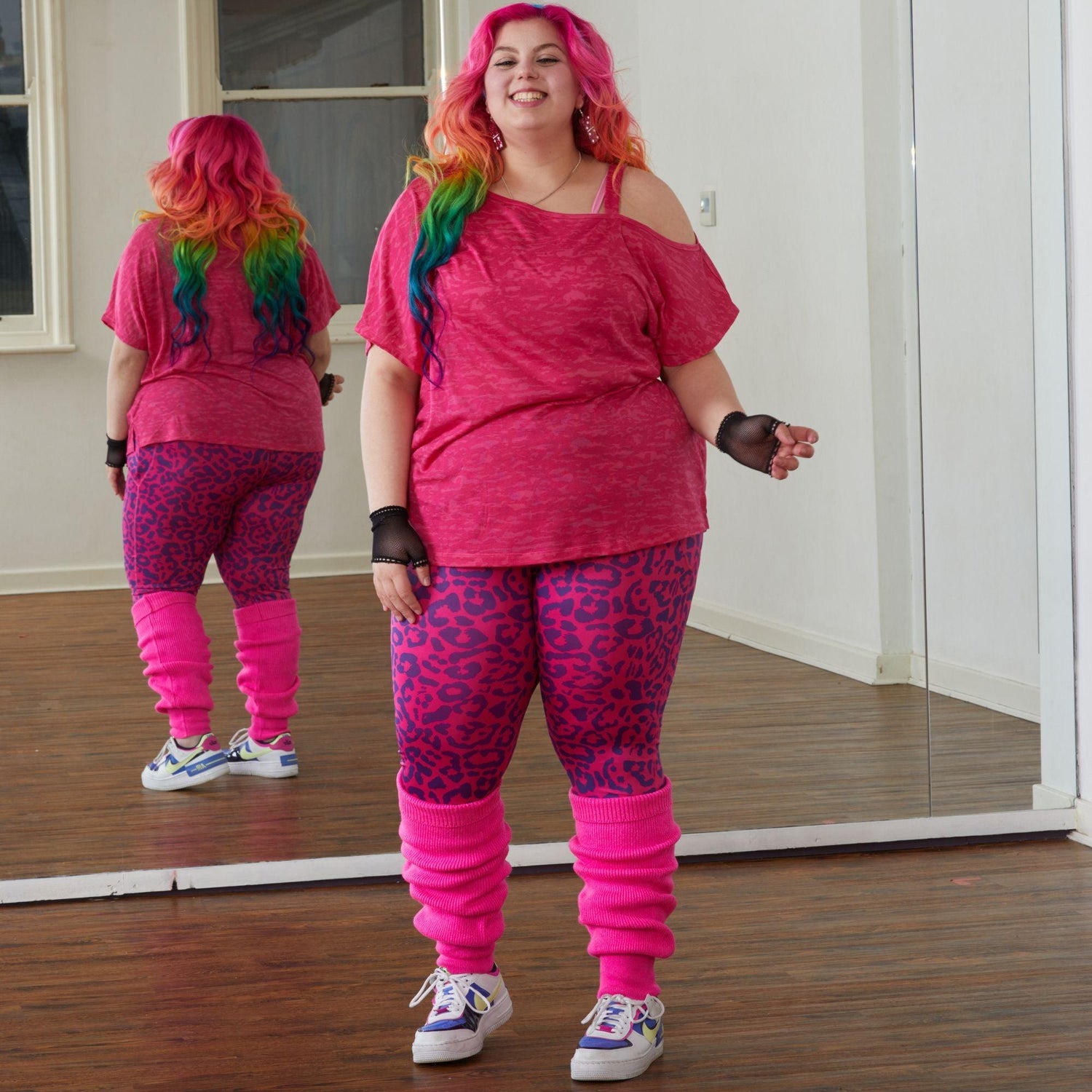 Leg Warmers - Rosa néon