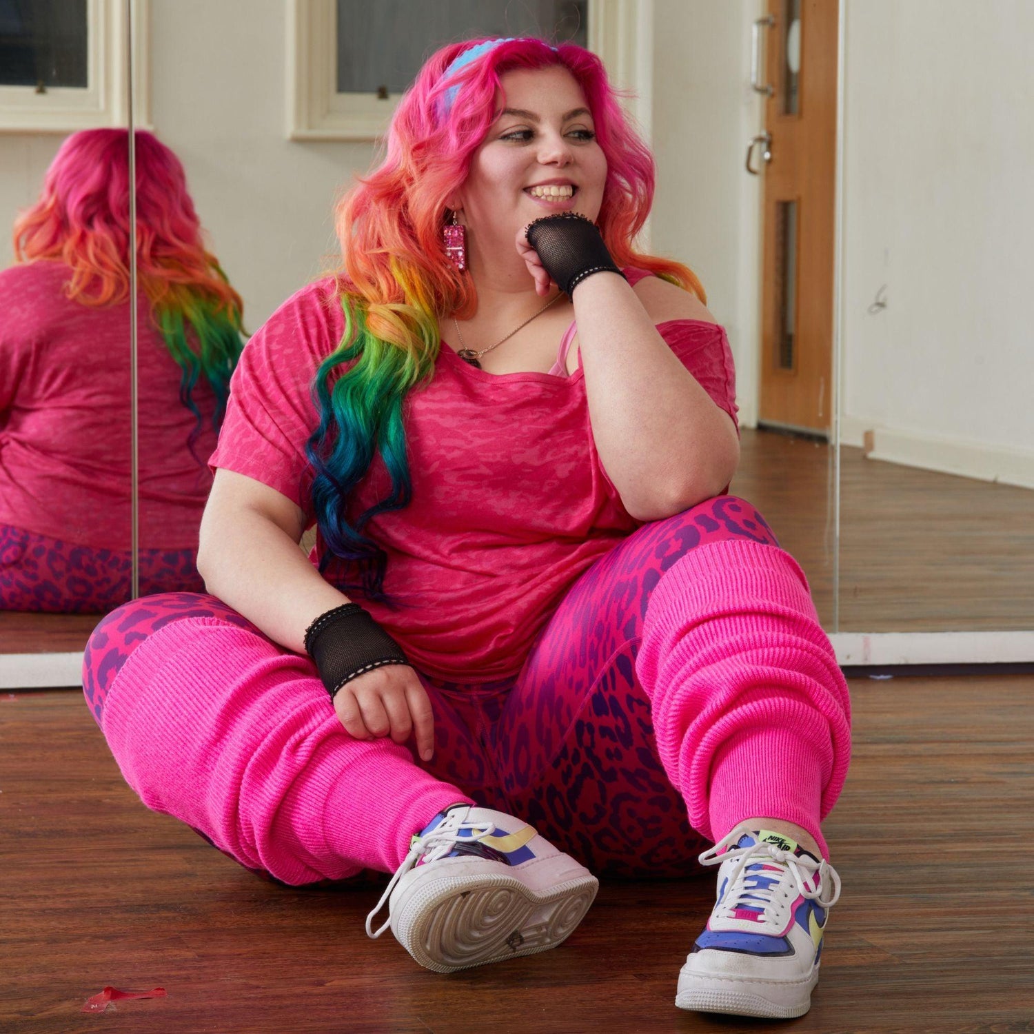 Leg Warmers - Rosa néon