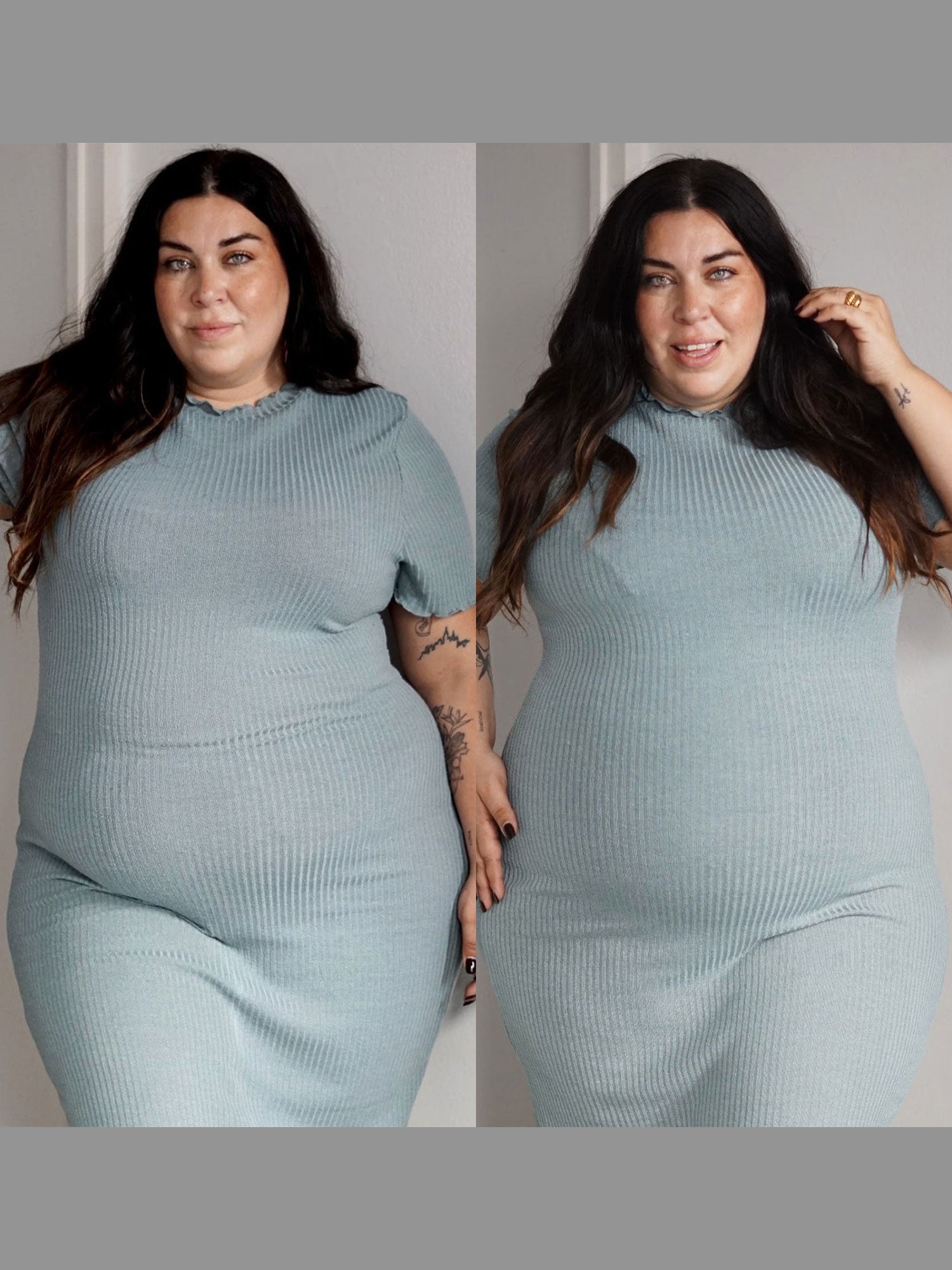 Yamila - Tamanho F2 - Antes e depois