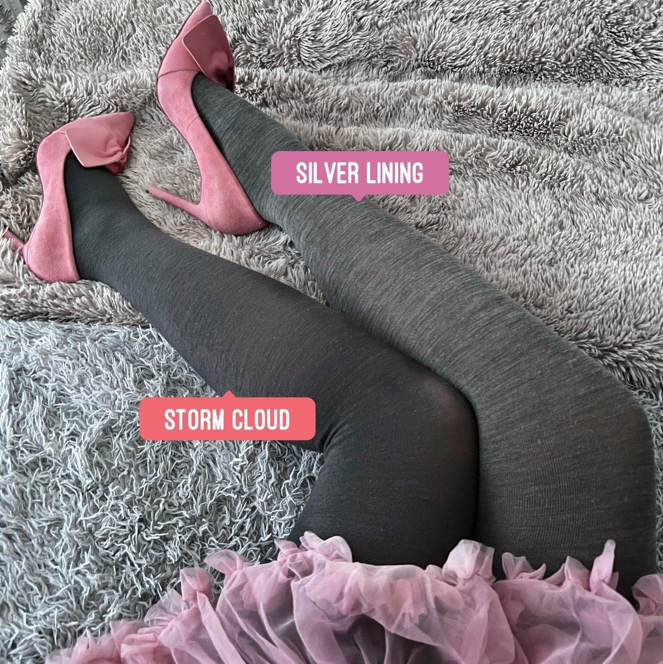 Core Tights - Collants de lã merino - Storm Cloud