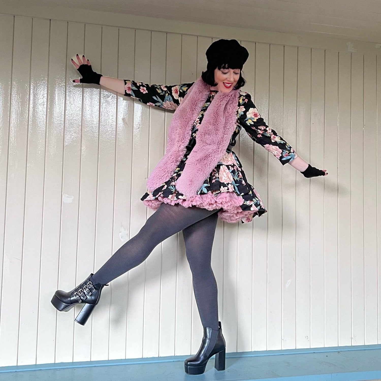 Core Tights - Collants de lã merino - Storm Cloud