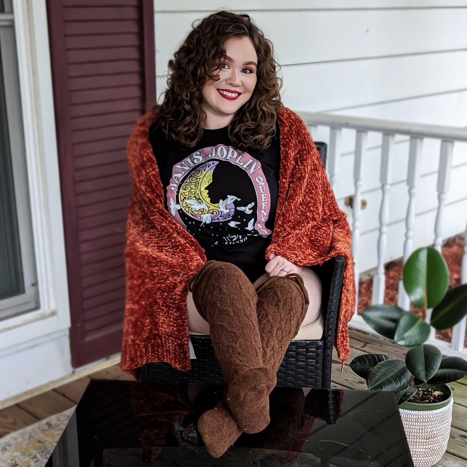 Meias altas - Chocolate quente