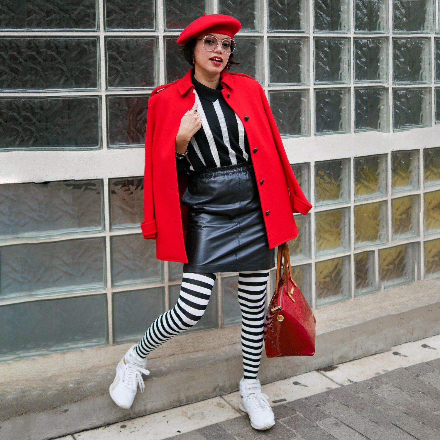 Collants às riscas - Bruxa