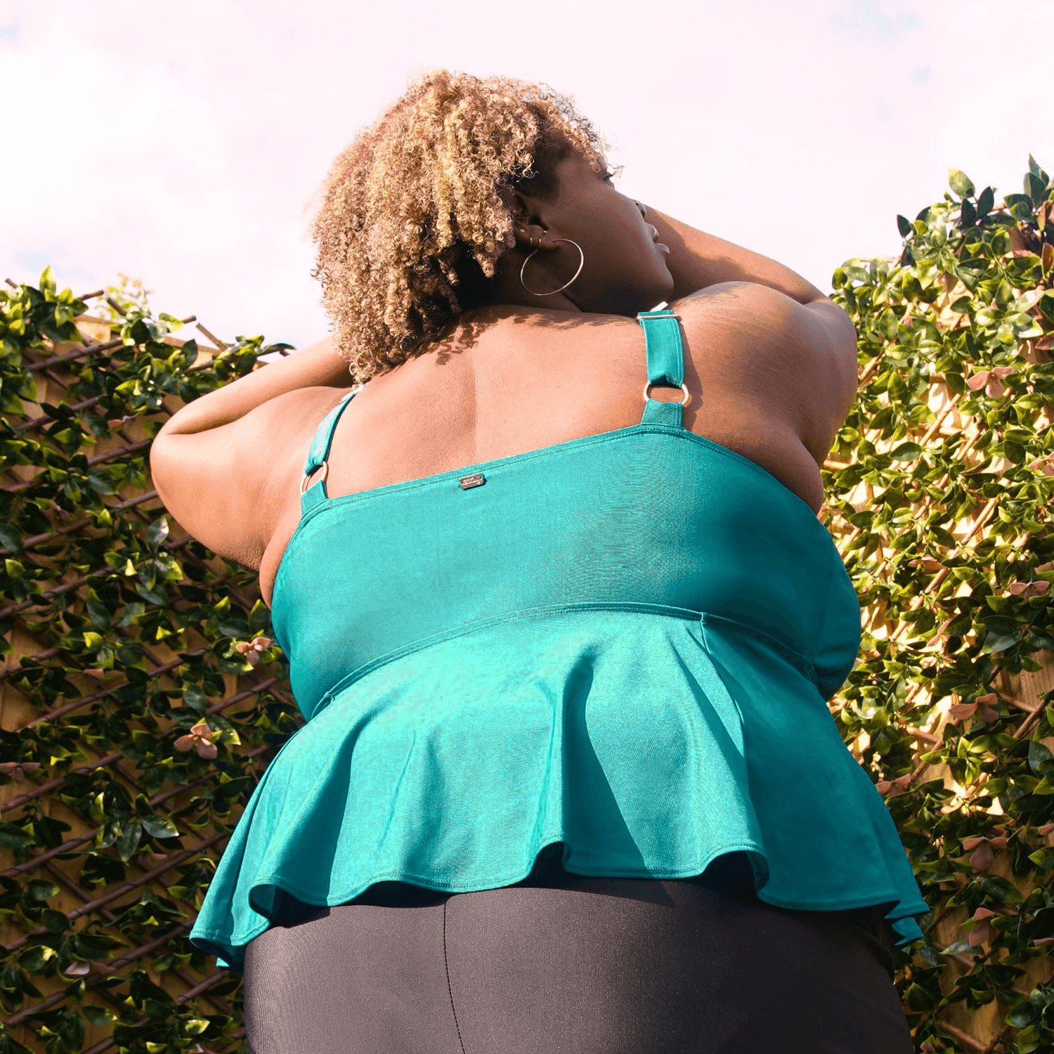 A quem vais ligar? Top de biquíni - Azul-petróleo