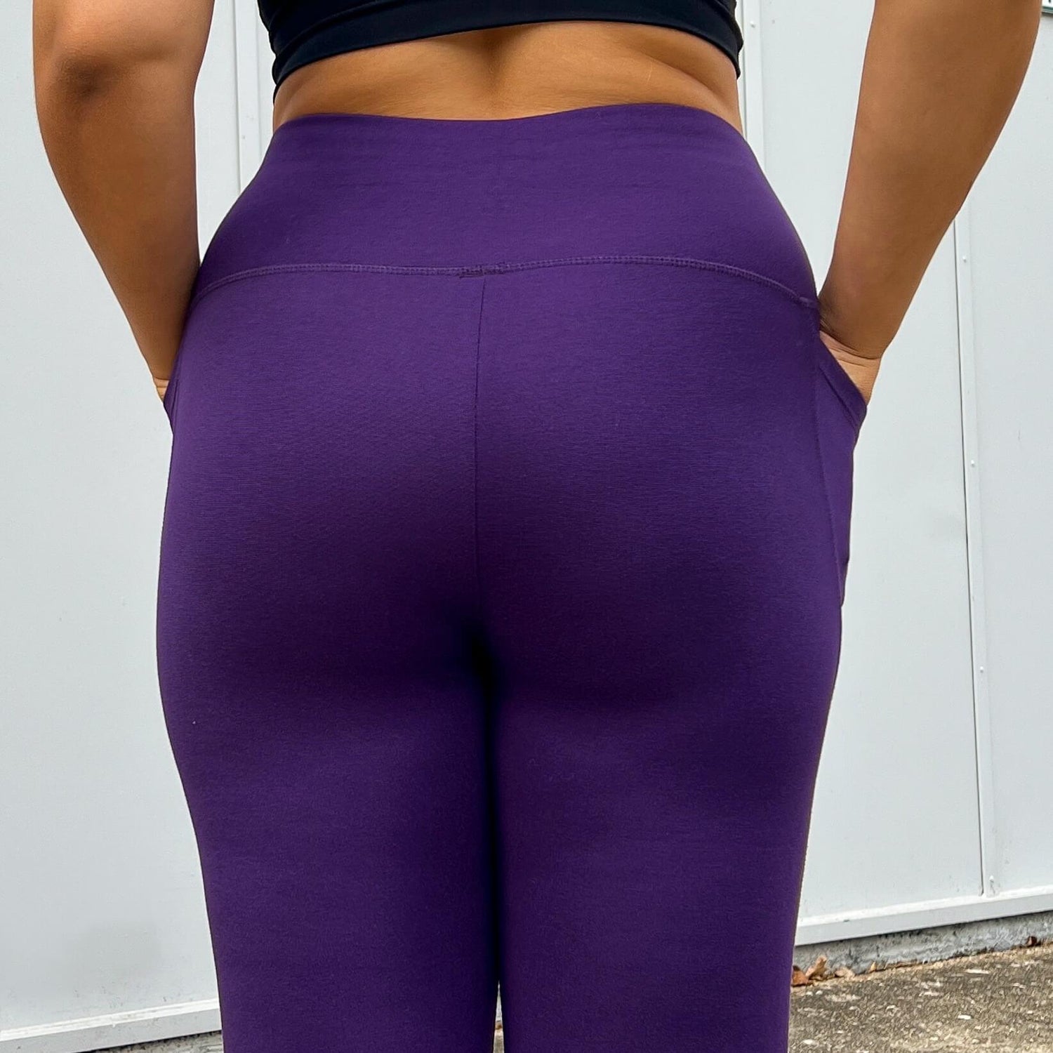 Leggings compridas à prova de agachamento - Suffragette Purple