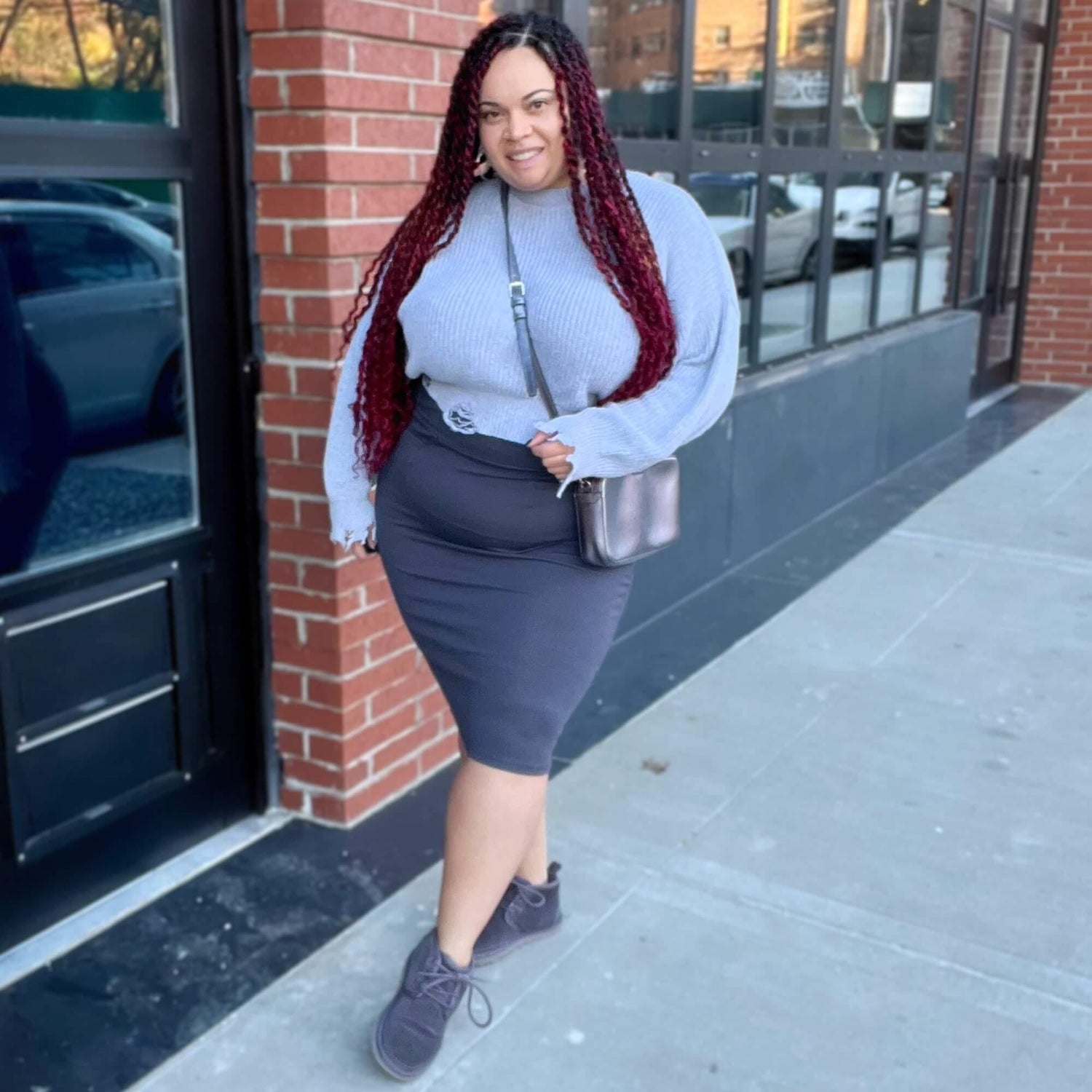 Saia lápis - Cinzento ardósia