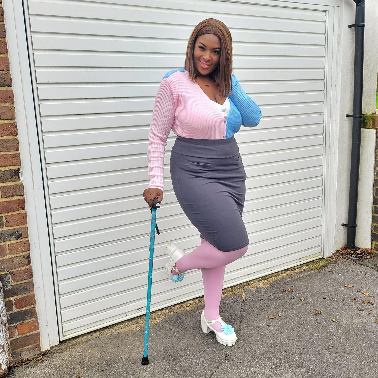 Saia lápis - Cinzento ardósia