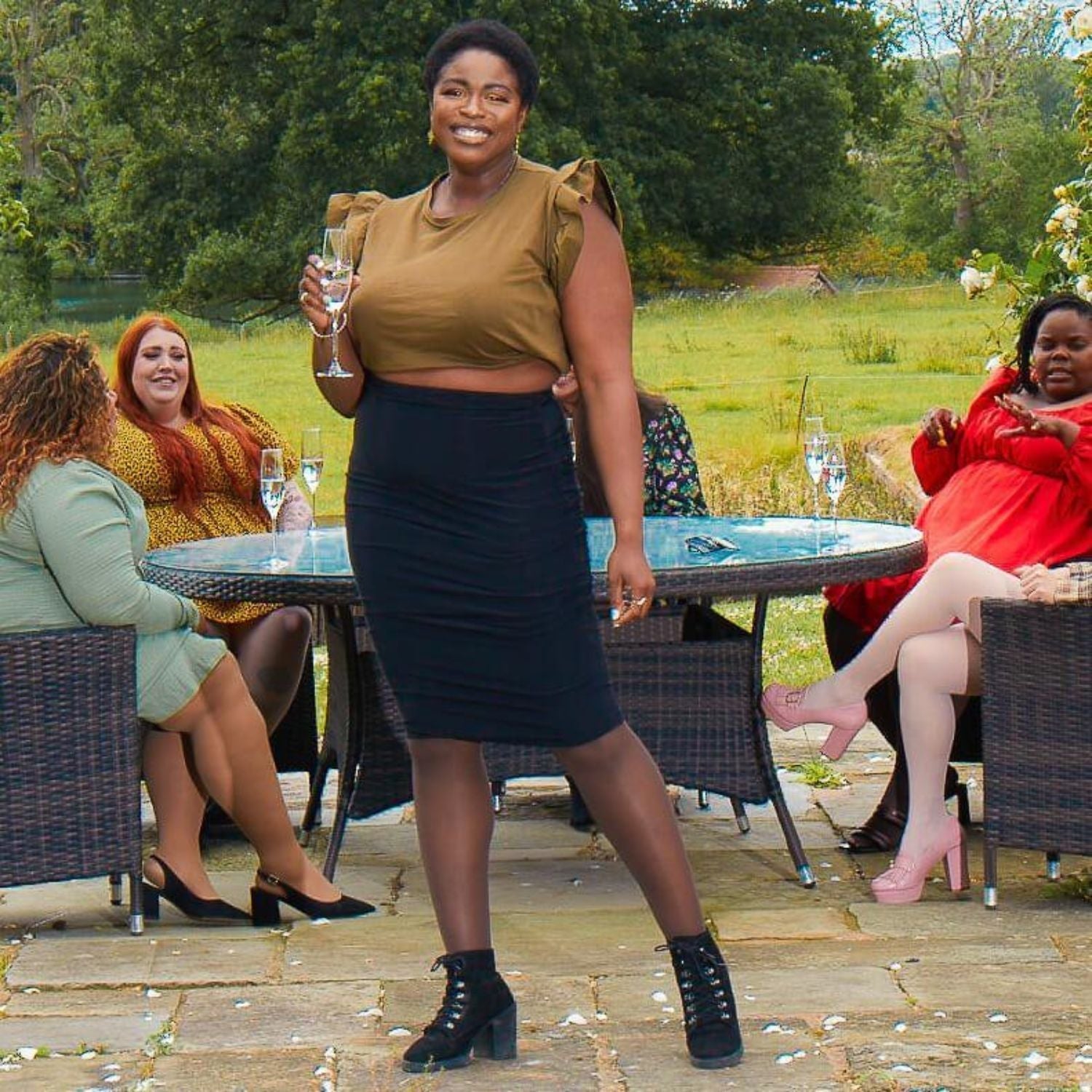 30 Denier skira strumpbyxor - Praline