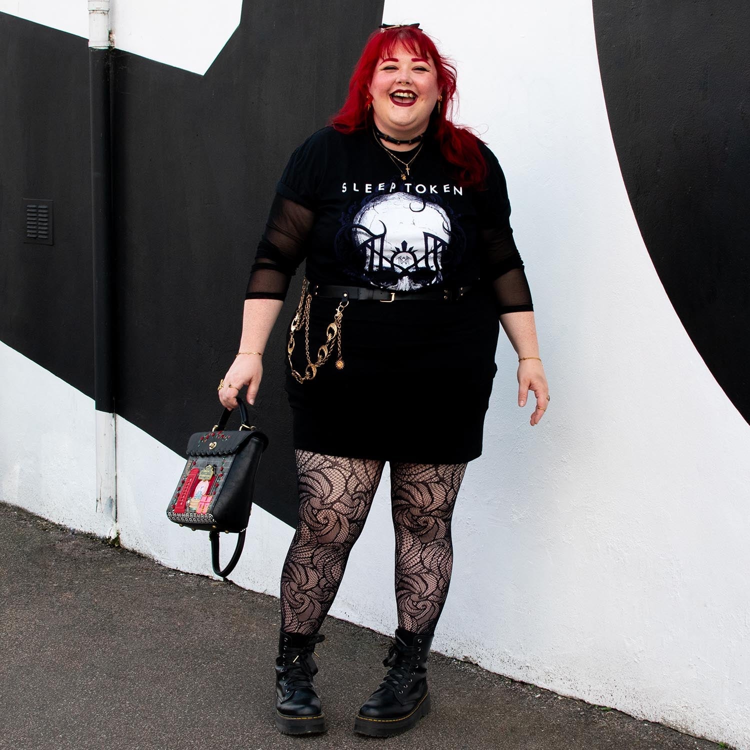 Thighs The Limit Fishnets - Timewarp - Svart