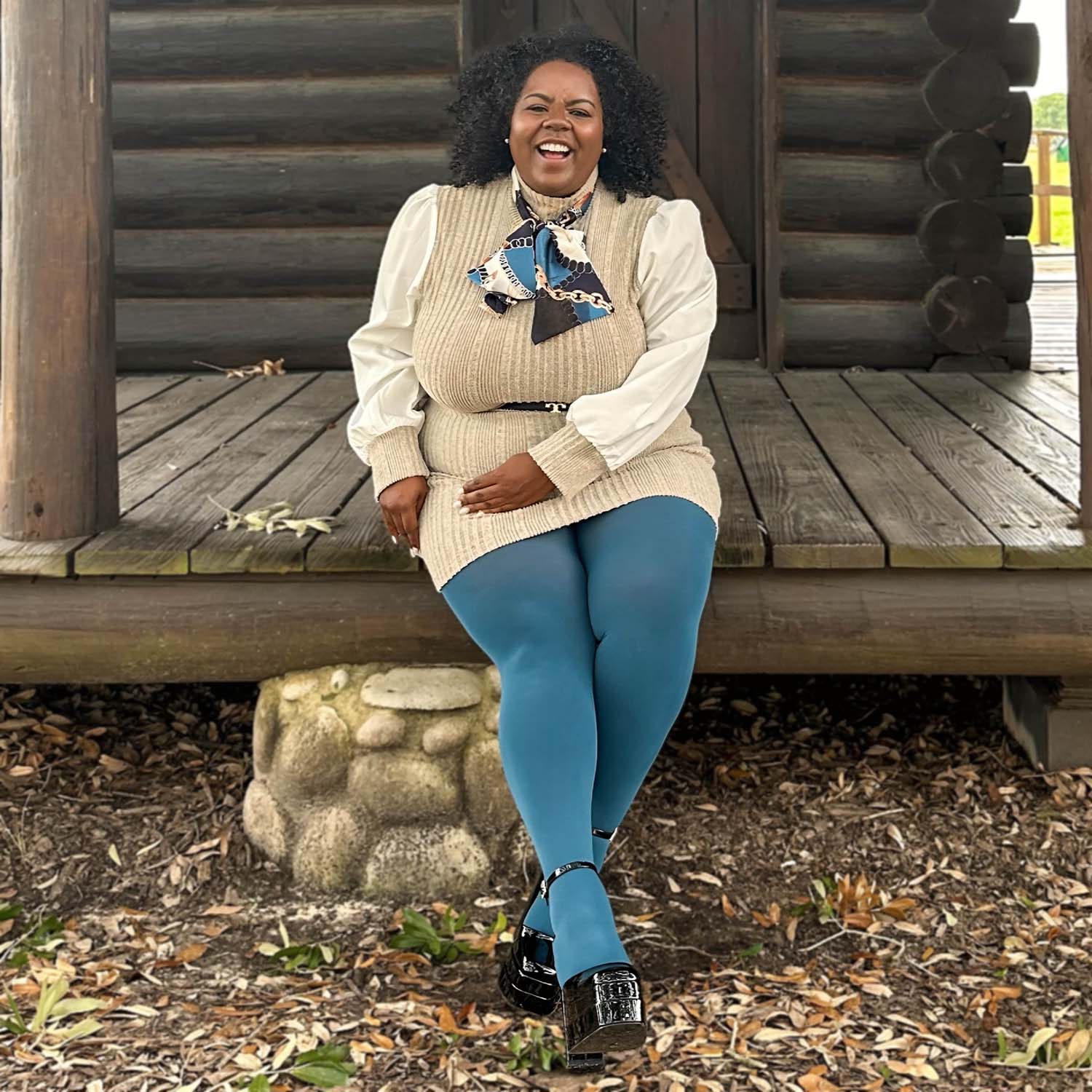 80 Denier-strumpbyxor - Bone China