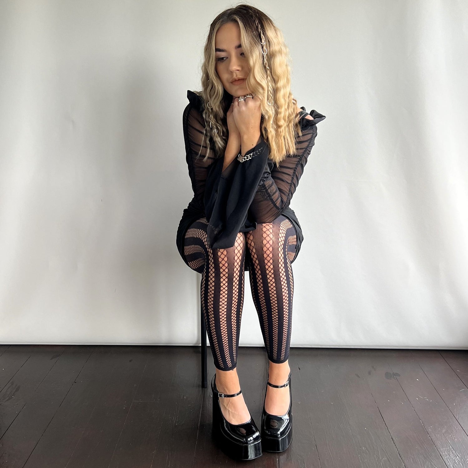 Ravish Fotlösa nätstrumpor