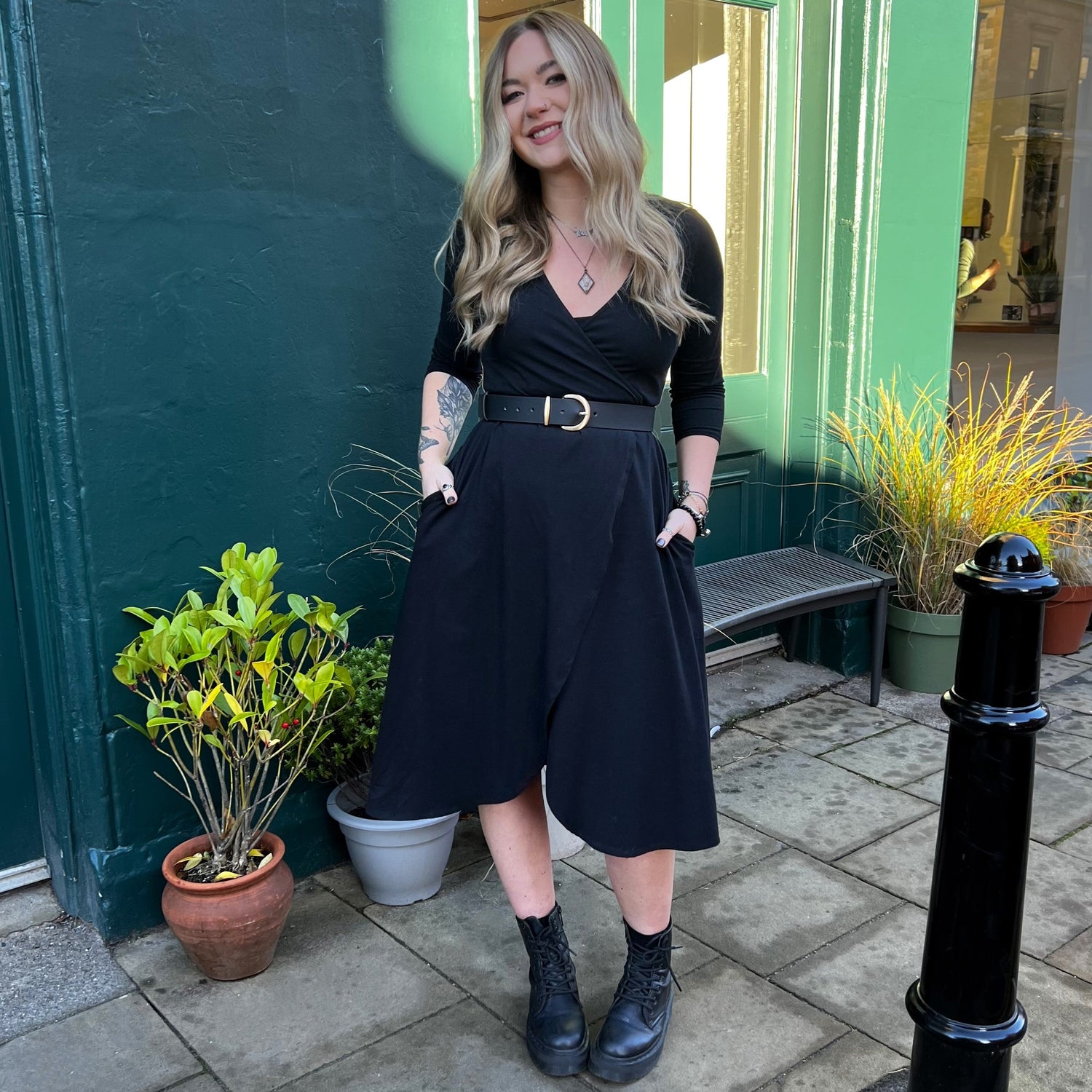 Midjebälte i vegansk läder - Guld