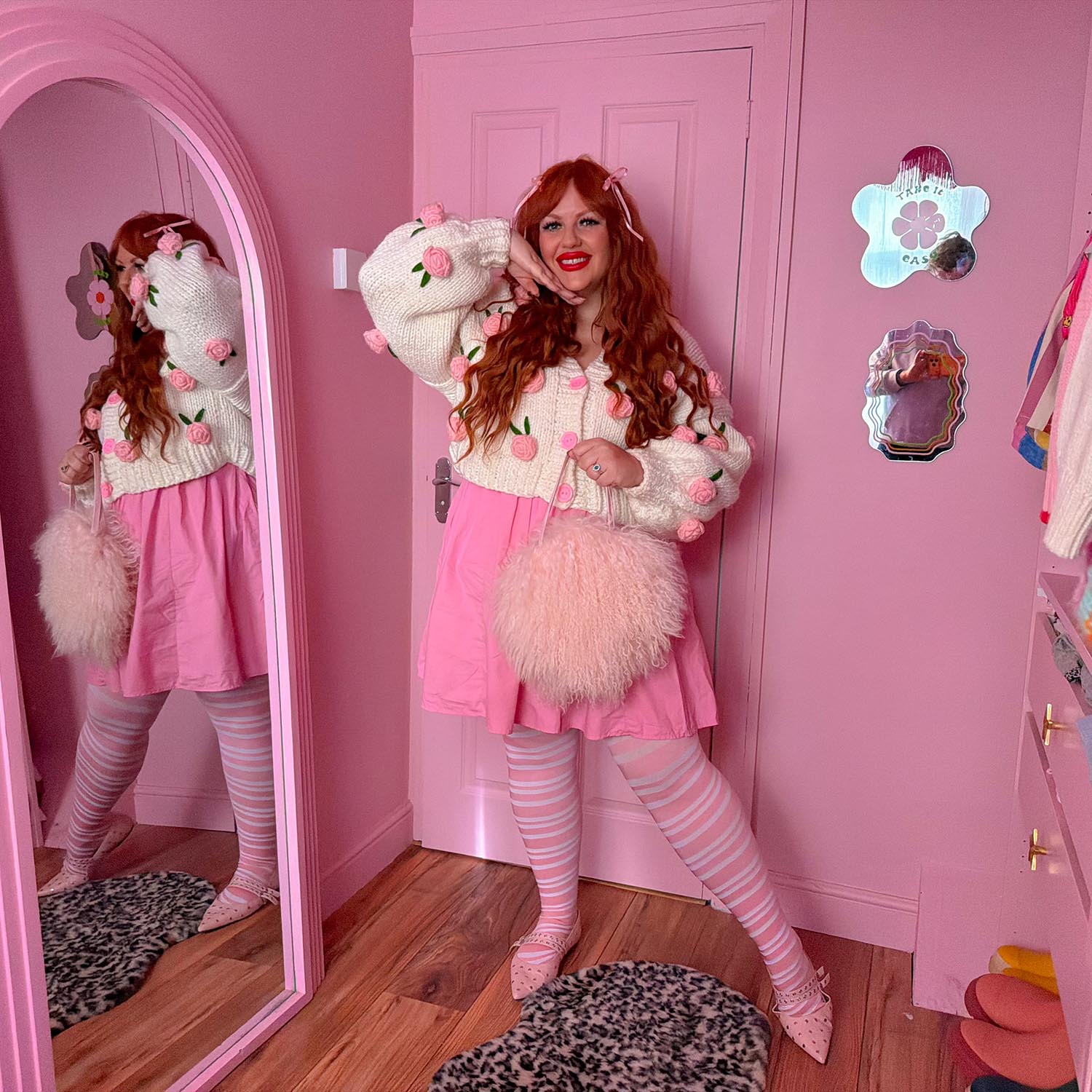 Snag : Paket med rosa prinsessstrumpbyxor (3 par)